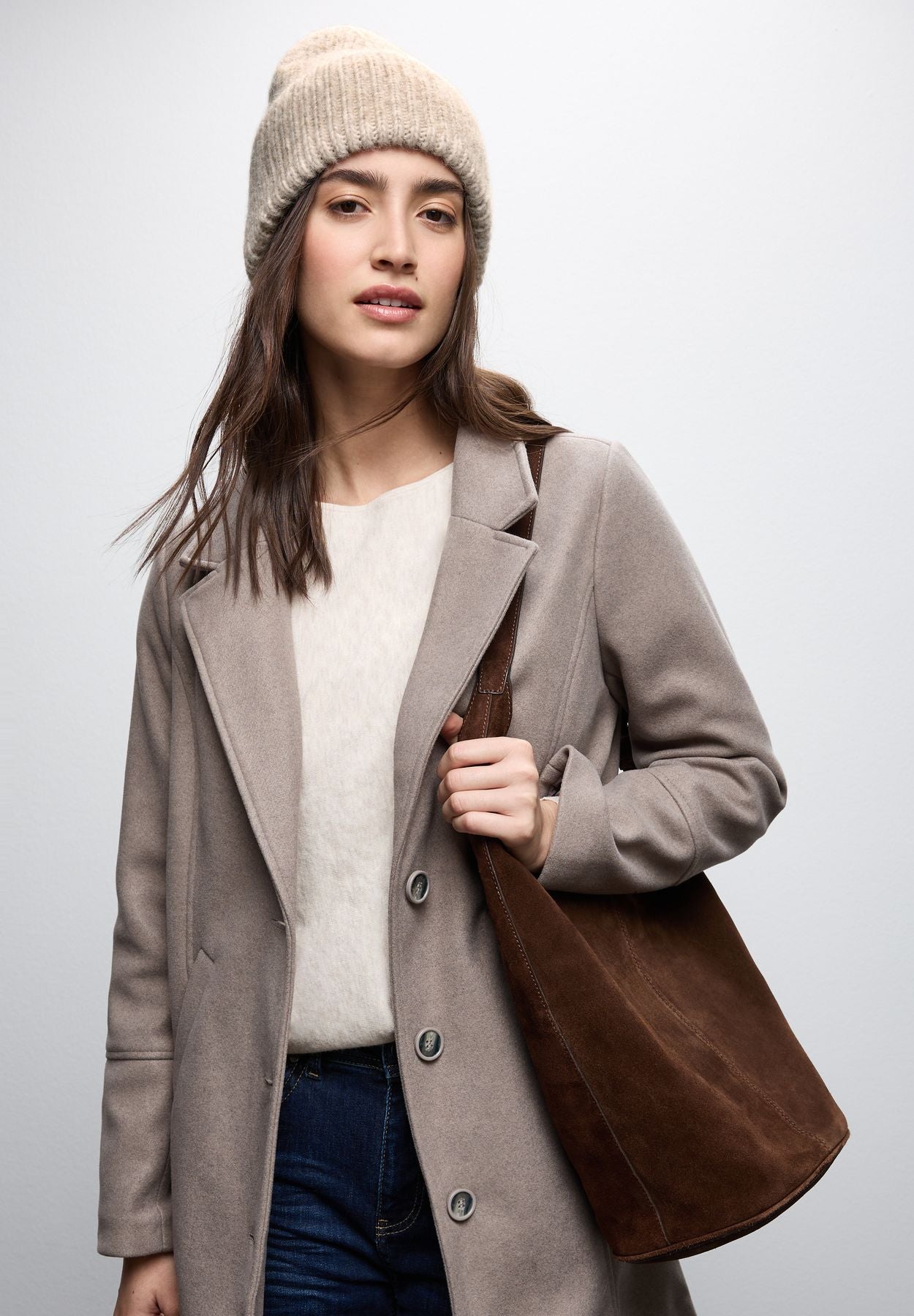 Strickmütze mit Woll-Anteil