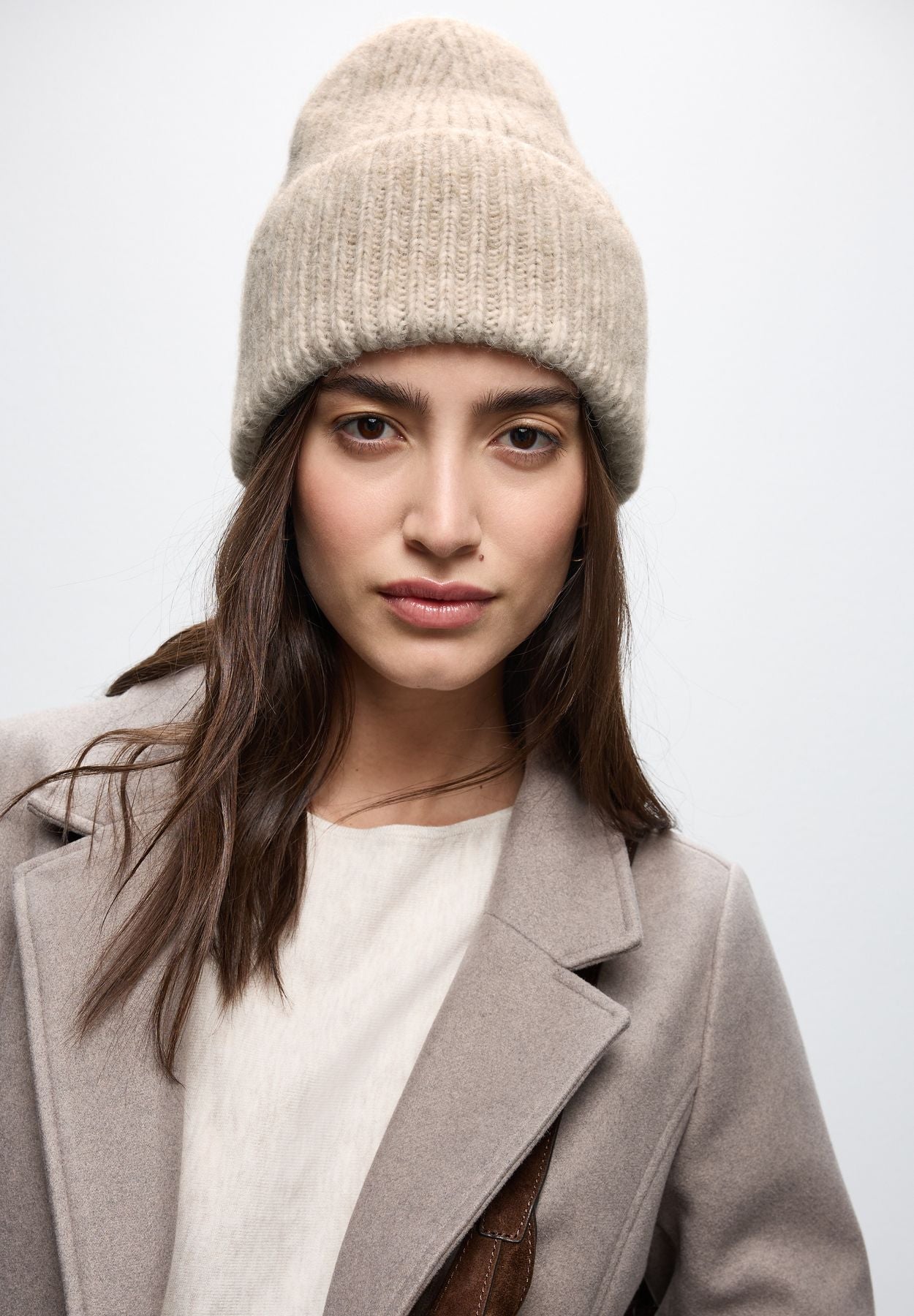 Strickmütze mit Woll-Anteil