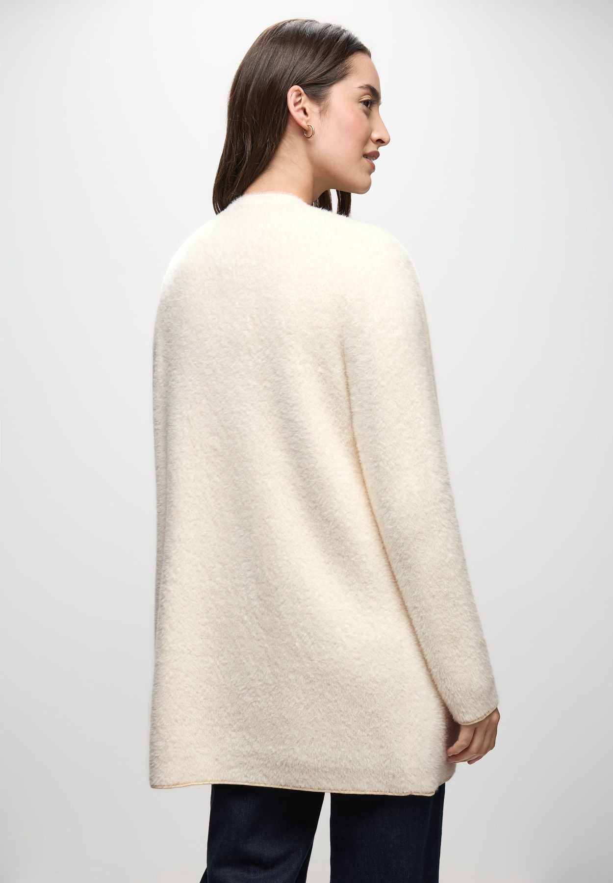 Langer Federgarn Cardigan