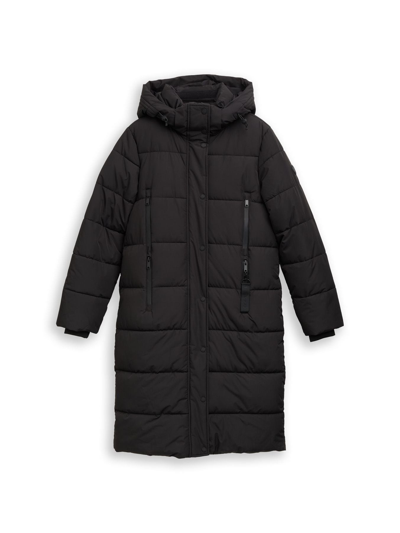Puffer-Mantel mit abnehmbarer Kapuze