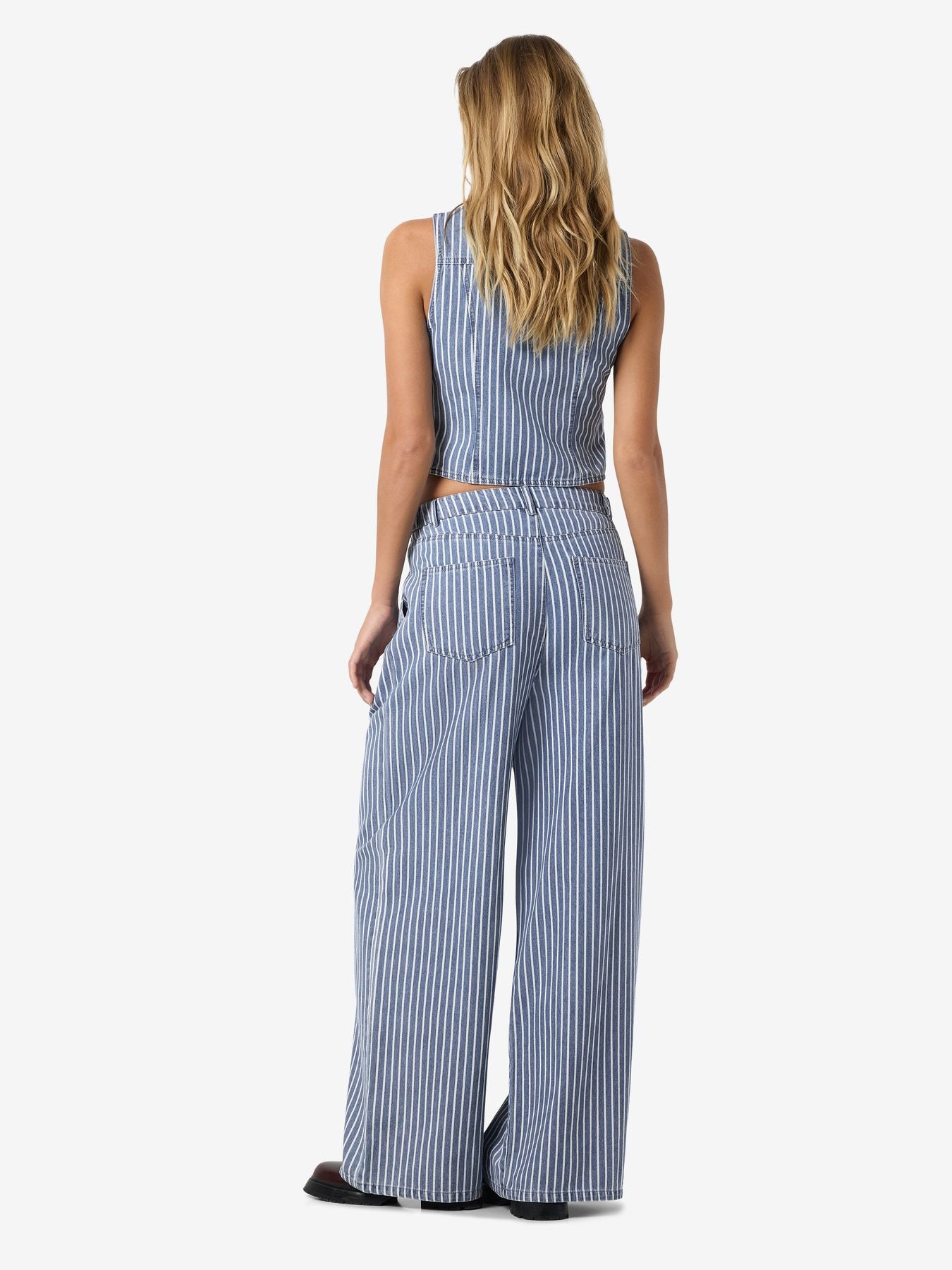 NMHERA HW WIDE LEG PINSTRIPED PANTS BS00