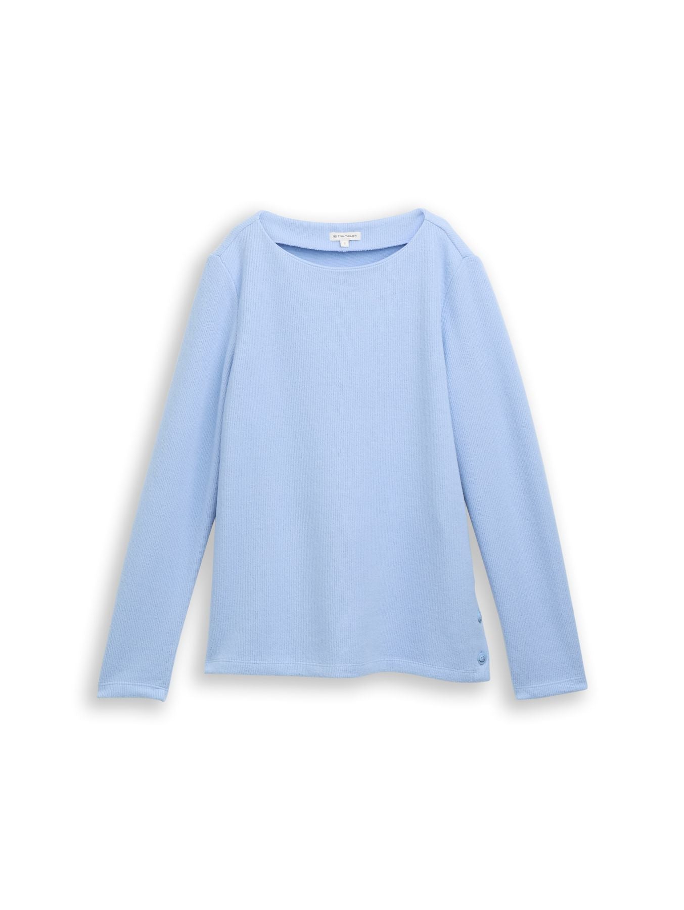 Soft-Touch Sweatshirt mit Knopf-Details