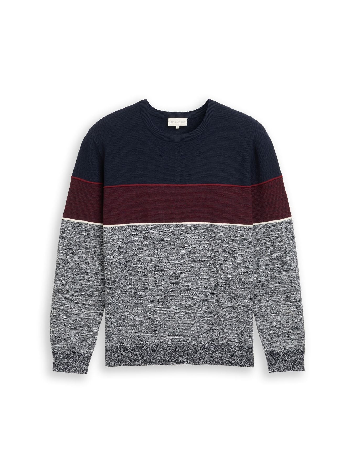 Strickpullover mit Colour Blocking