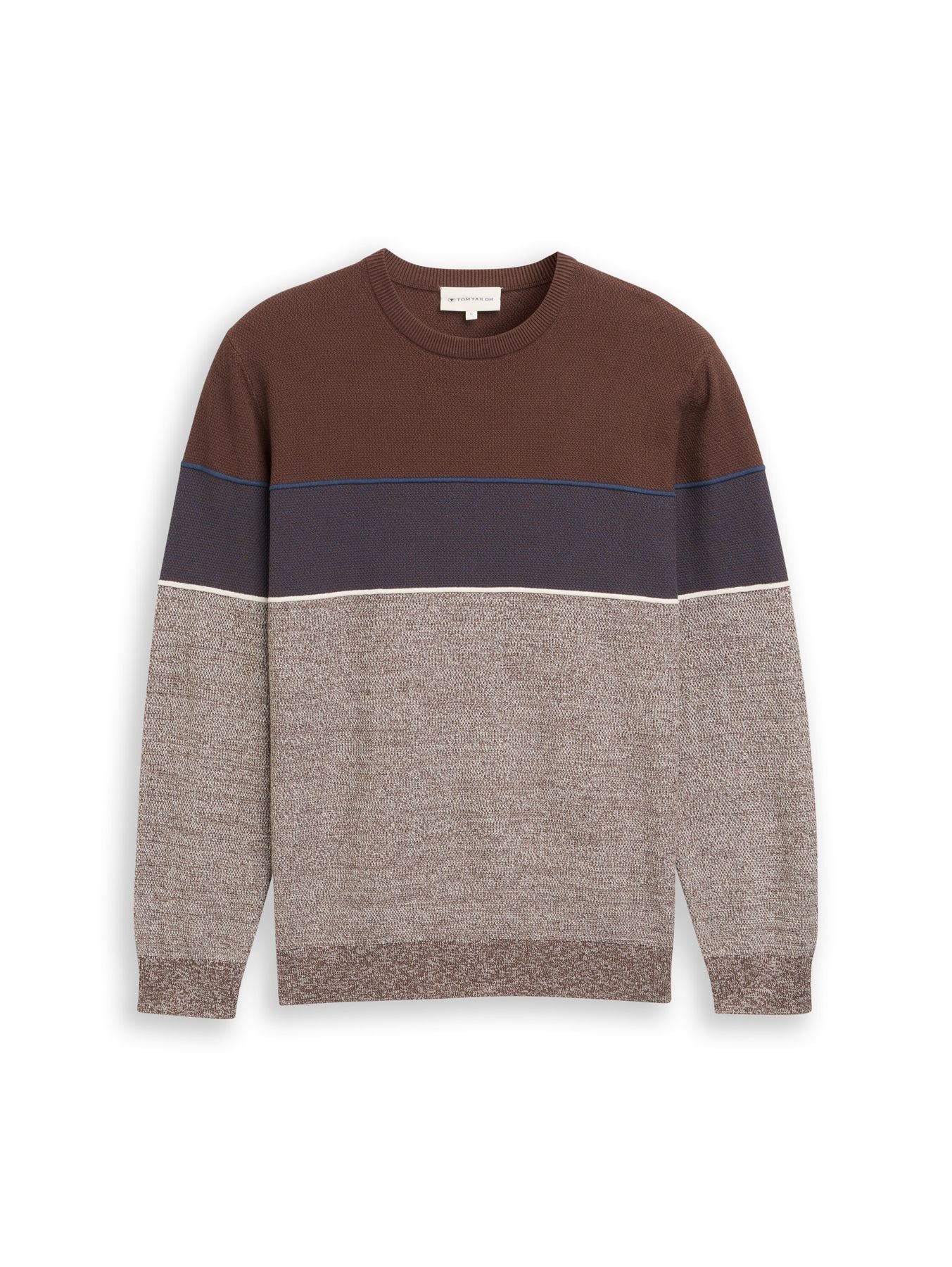 Strickpullover mit Colour Blocking