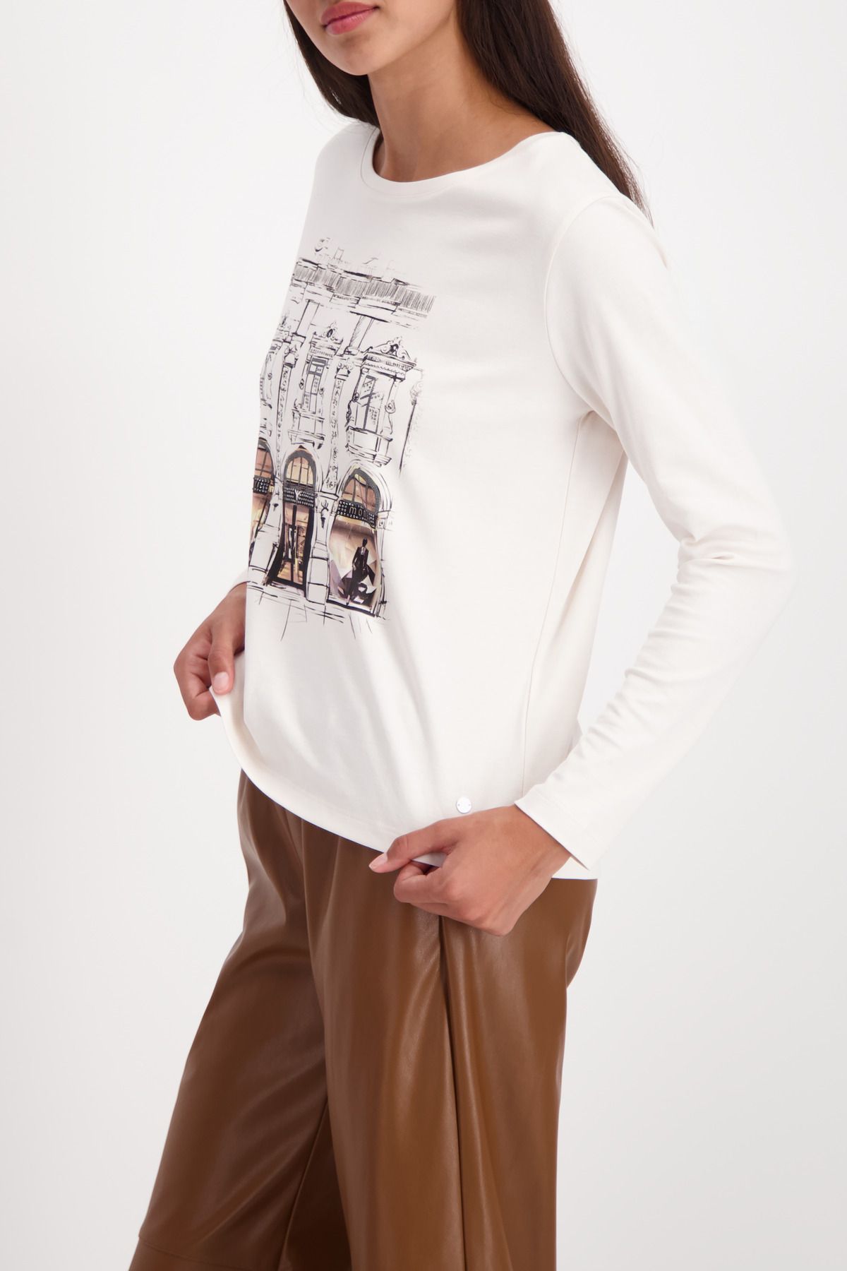 Elegantes Langarmshirt