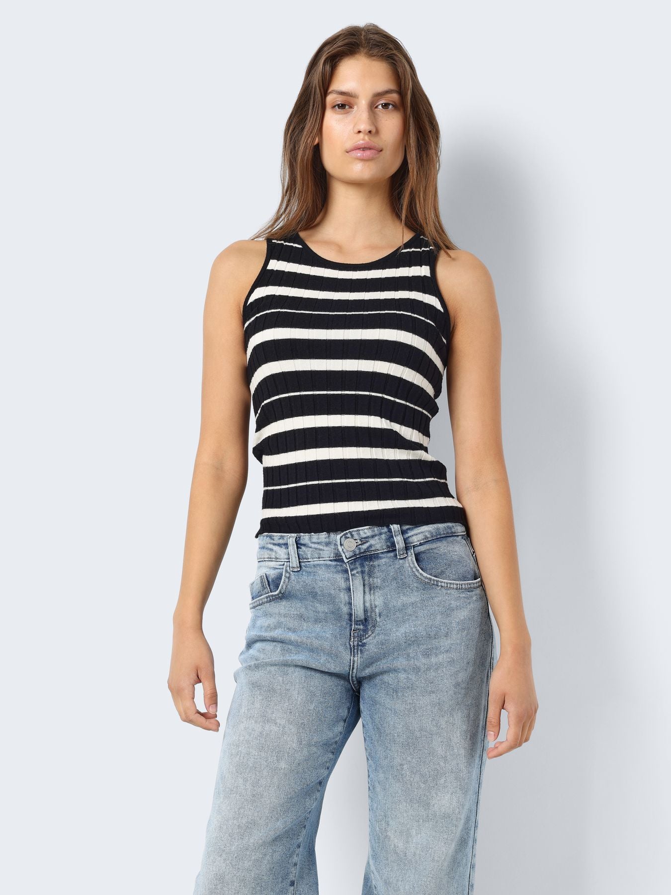 NMFREYA S/L O-NECK KNIT TOP FWD DD