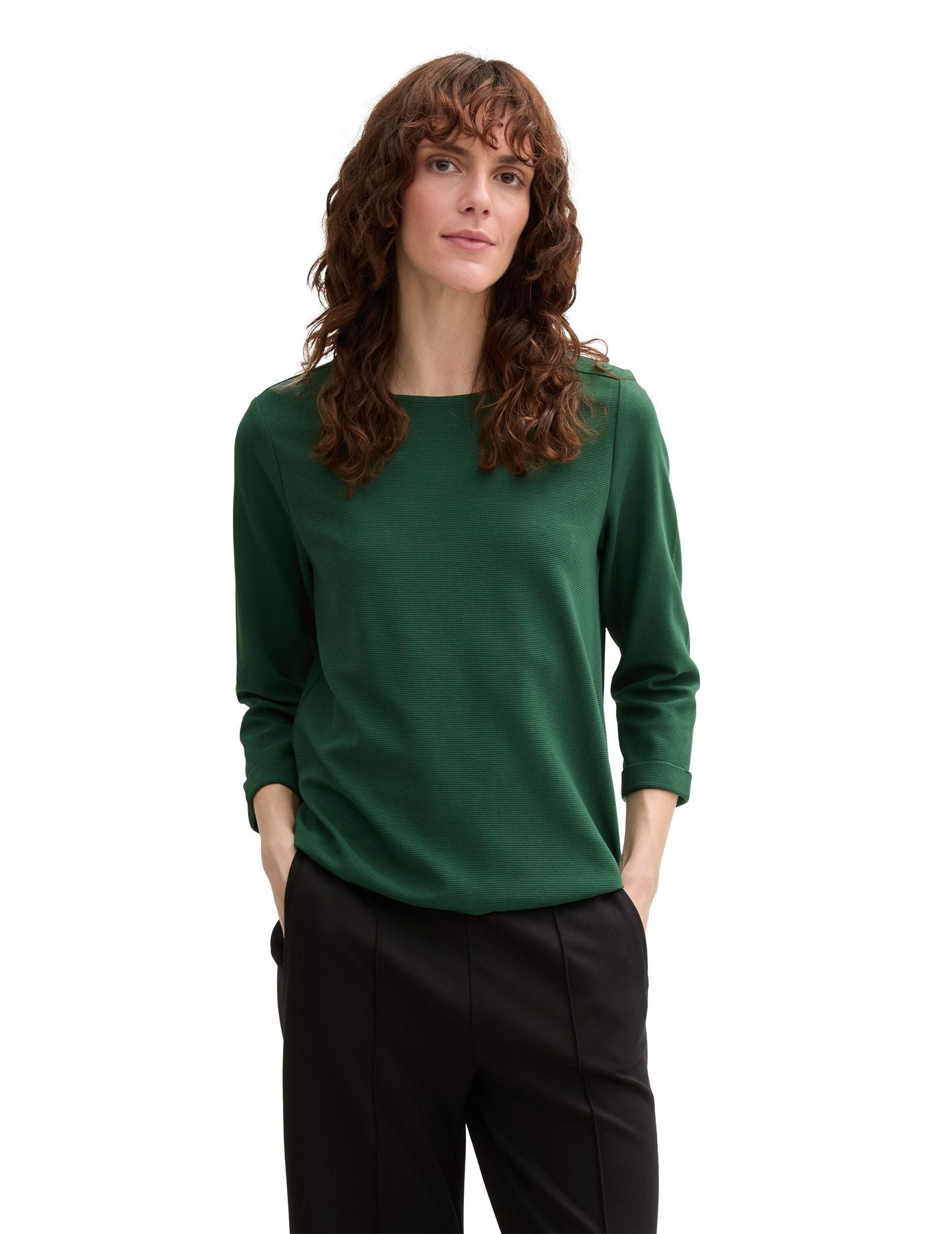 Langarmshirt mit Knopf-Details