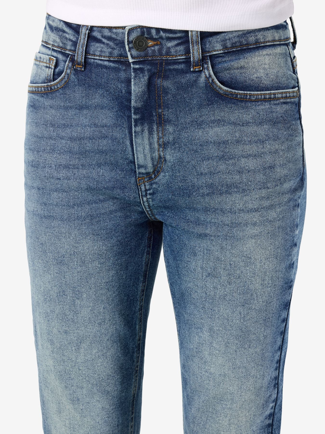 NMMONI HW STRAGHT ANK JEANS AZ221DB NOOS