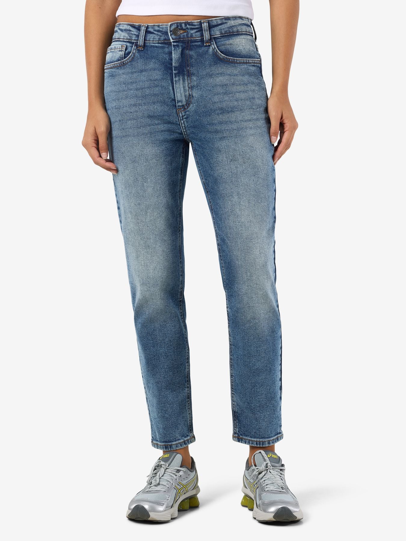 NMMONI HW STRAGHT ANK JEANS AZ221DB NOOS