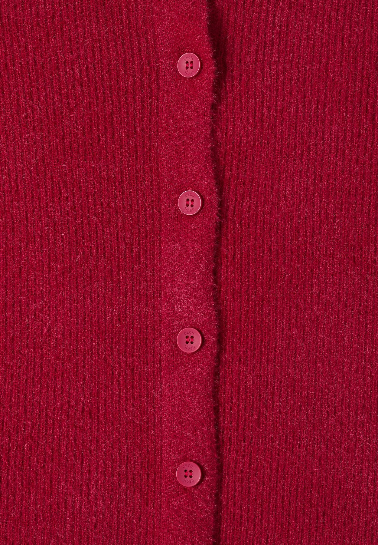 Federgarn Ripp-Strickjacke