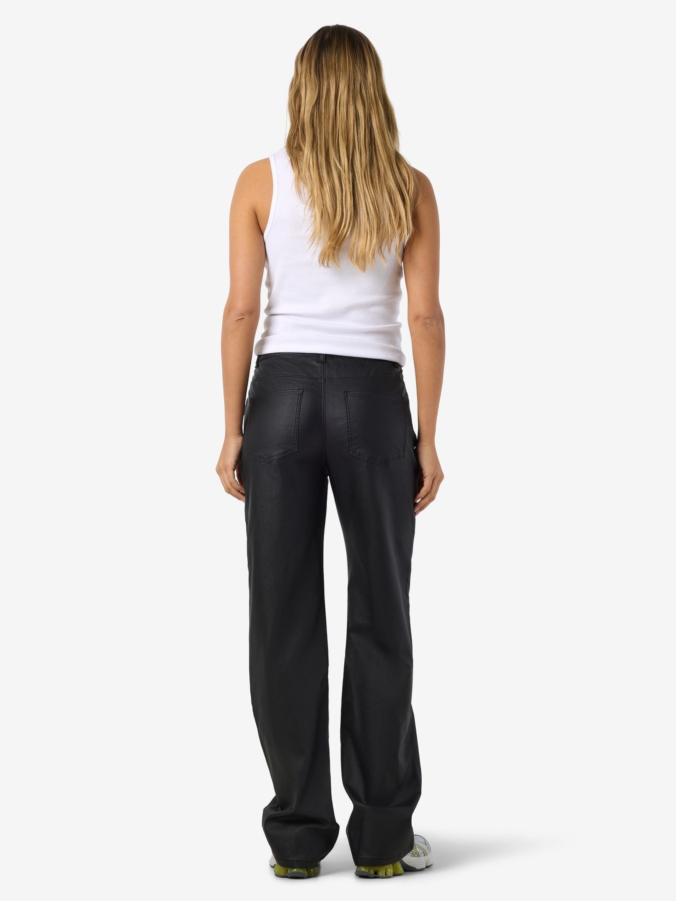 NMYOLANDA NW WIDE LEG COATED DENIM BOX