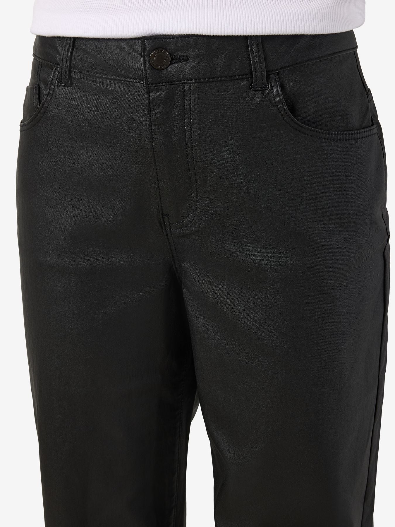 NMYOLANDA NW WIDE LEG COATED DENIM BOX