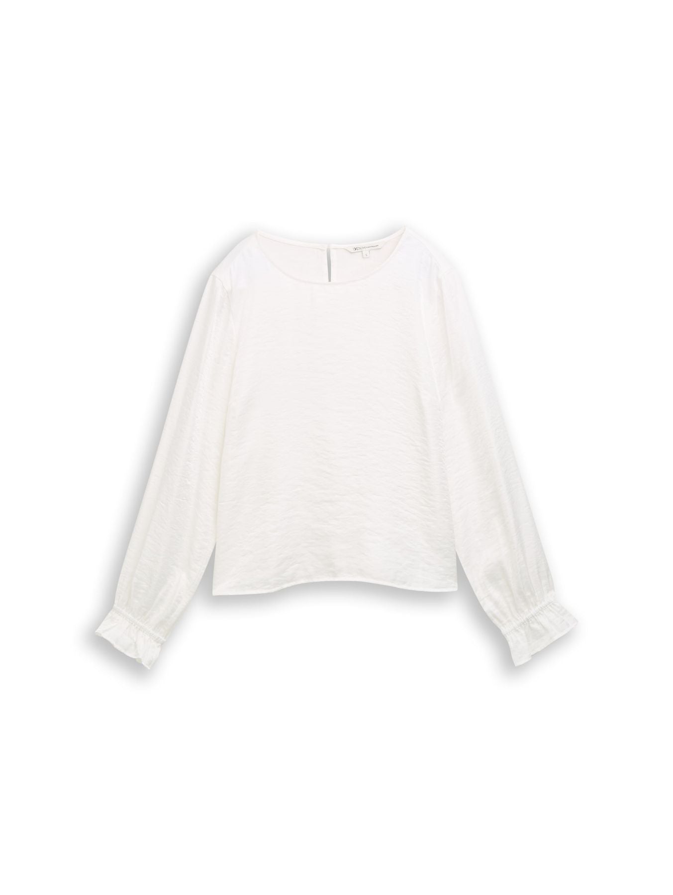 Loose Fit Bluse in Satin-Optik