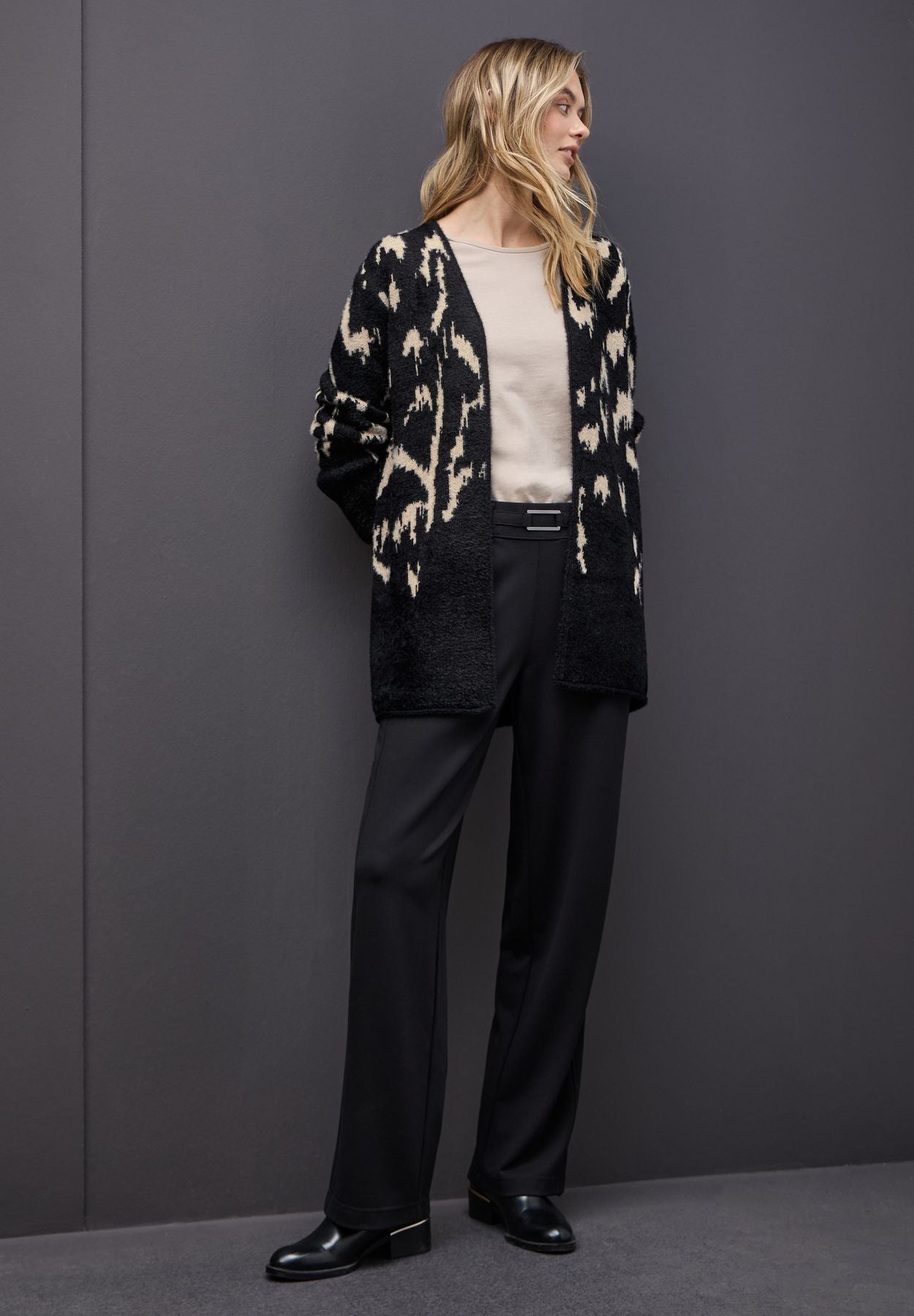 Softer Jacquard Cardigan