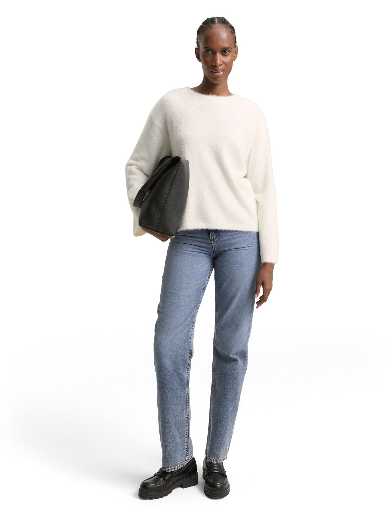 Strickpullover aus Federgarn