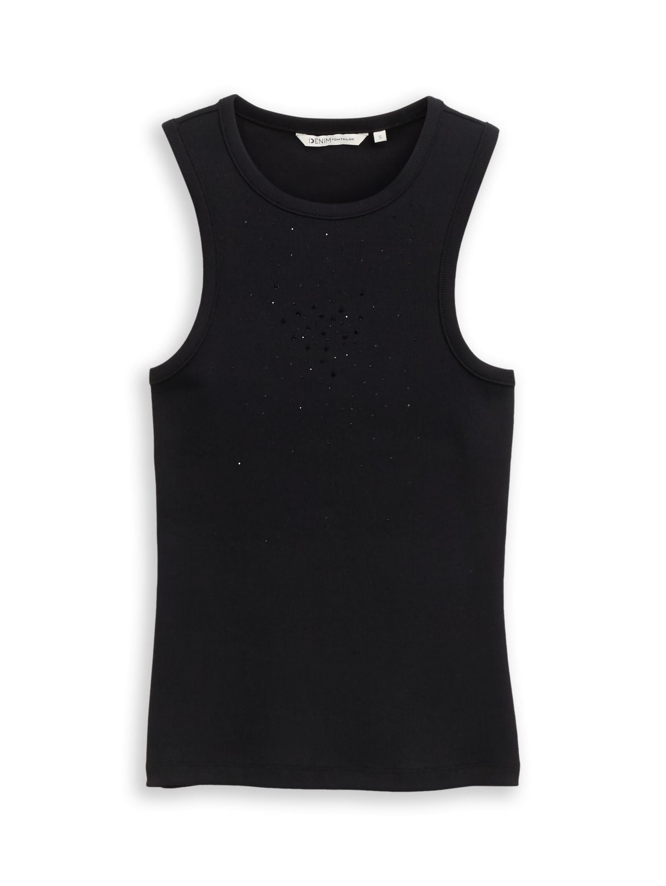 Ripp-Top mit Glitzer