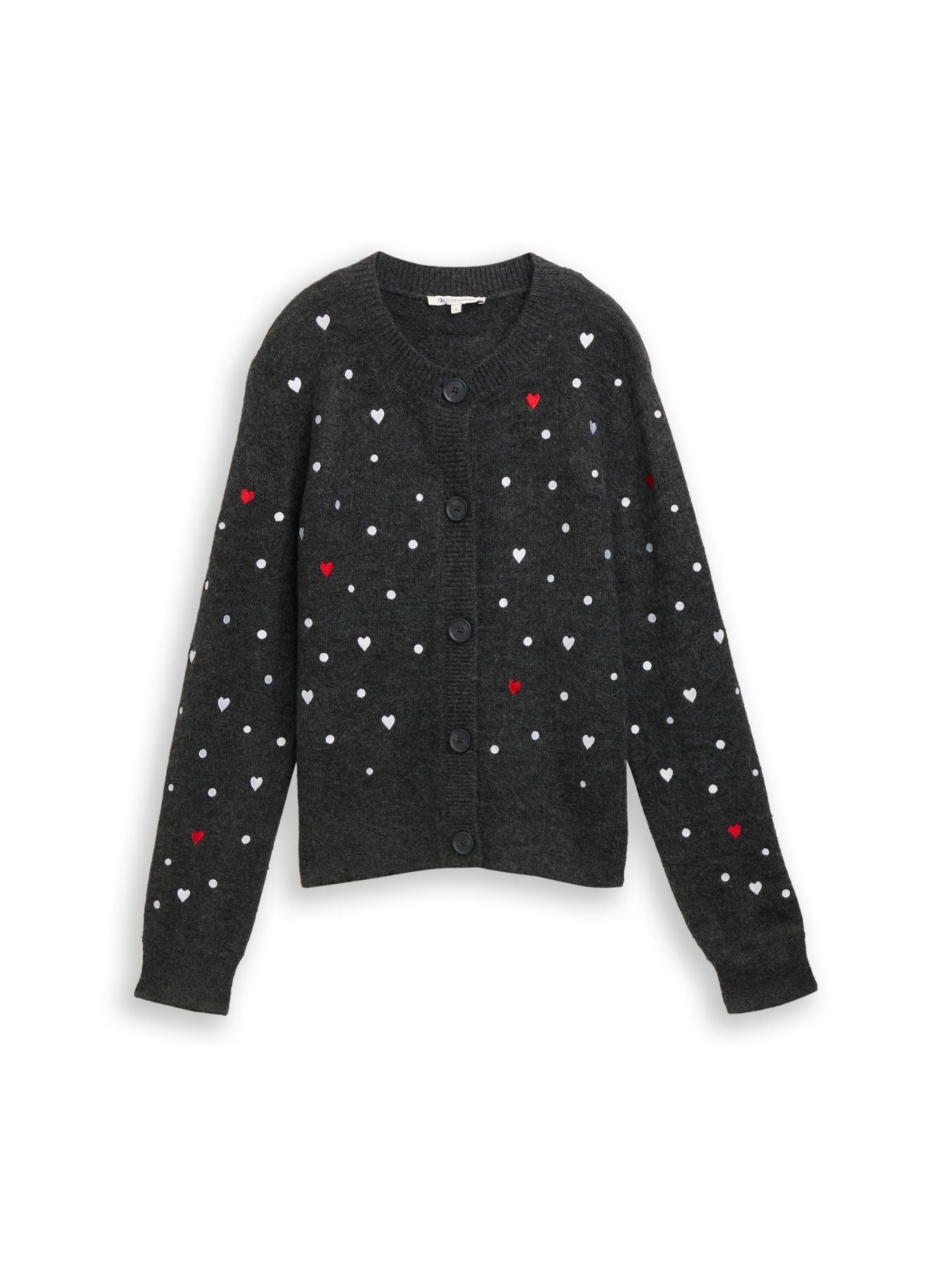 Relaxed Fit Cardigan mit Stickereien