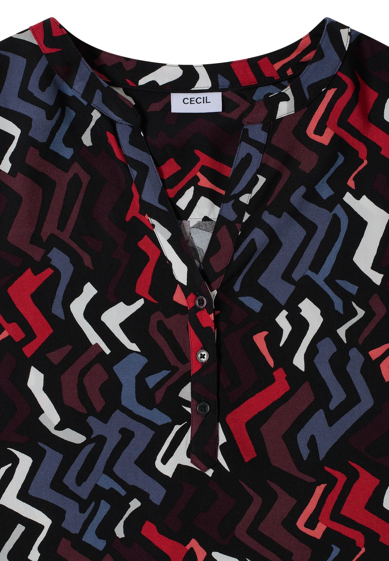 Bluse mit Grafikmuster