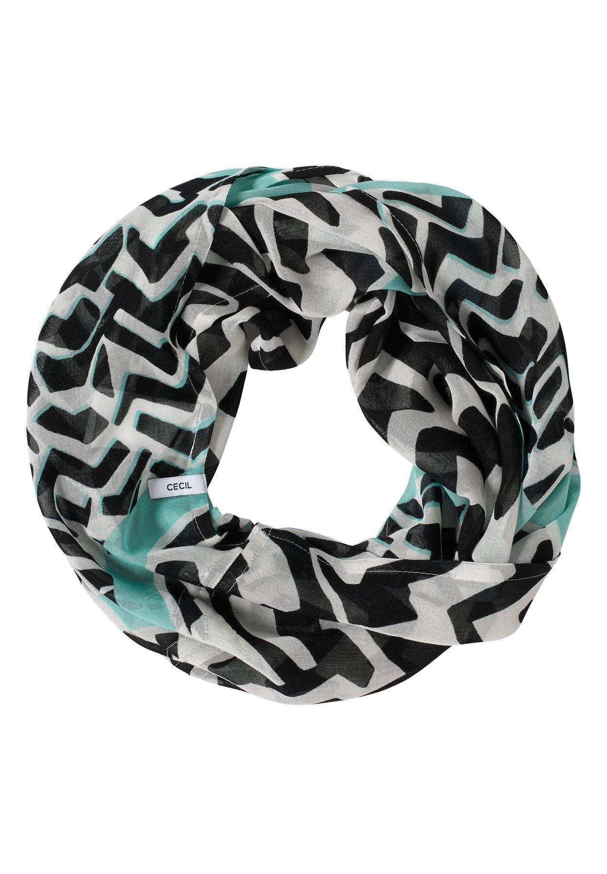 Gemusterter Loop-Schal