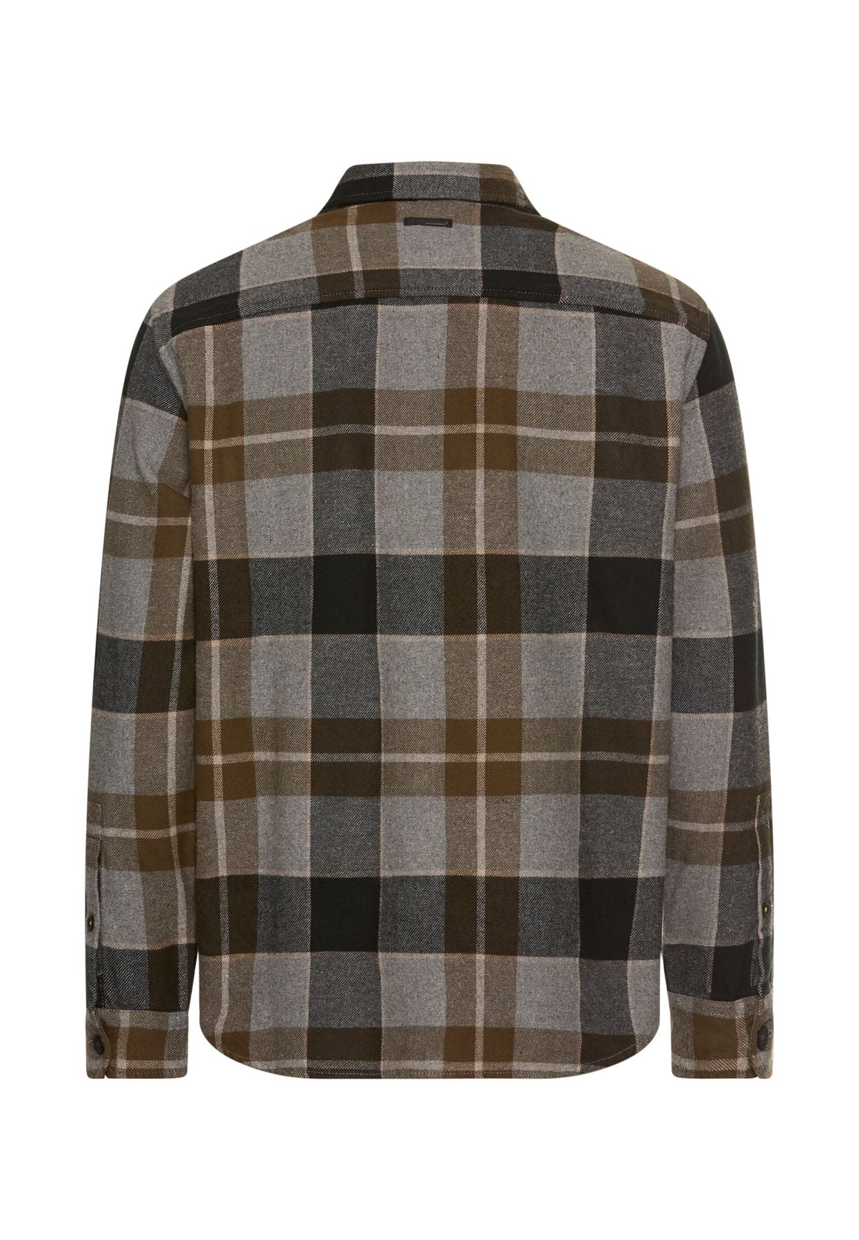 Flanellhemd mit Kontrastdetails und Brusttaschen