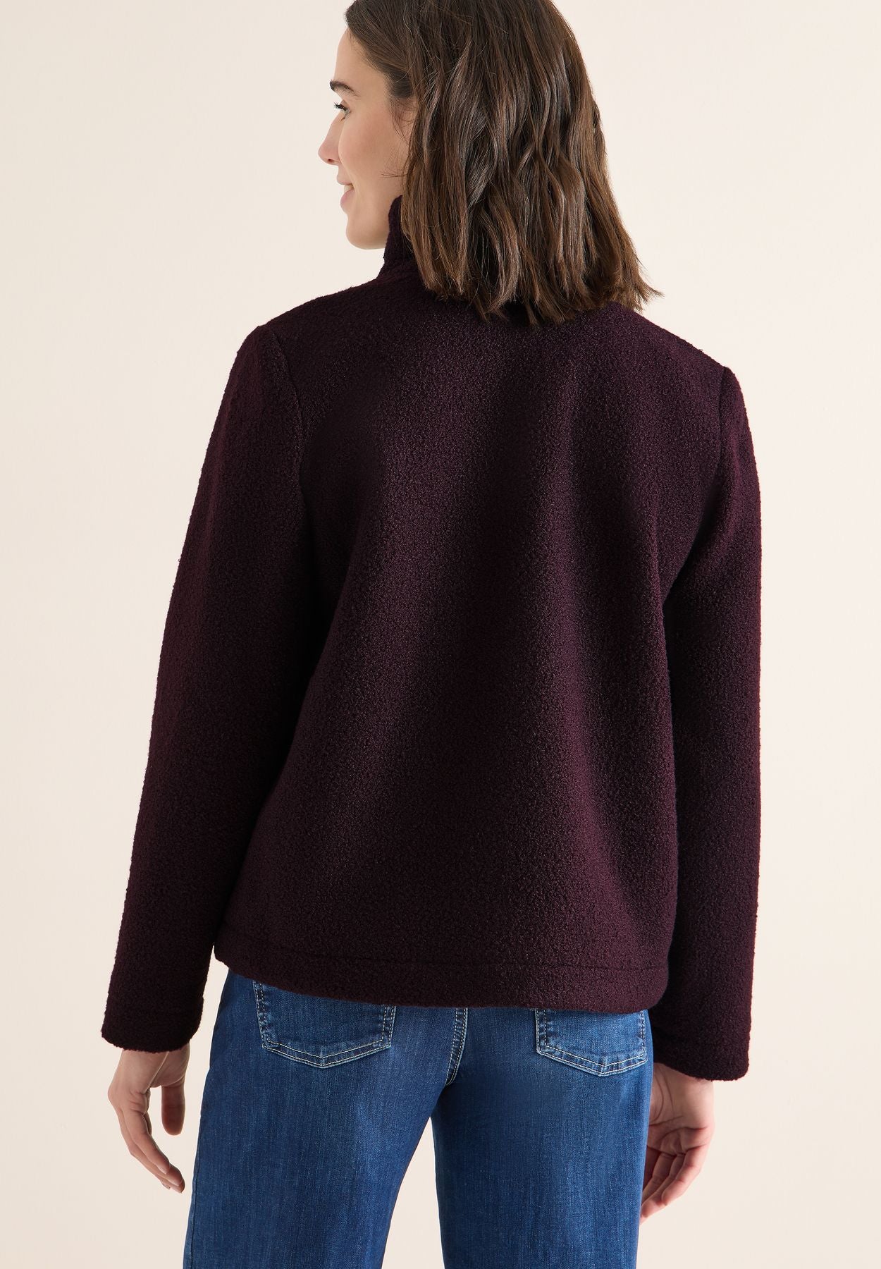 Kurze Teddy-Jacke