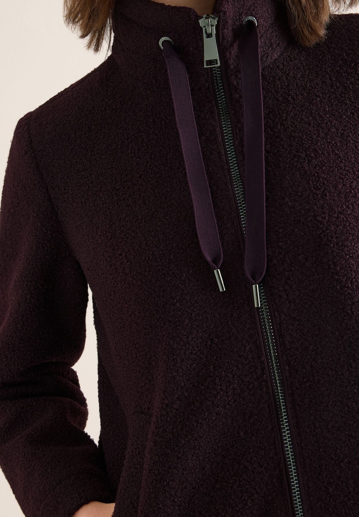 Kurze Teddy-Jacke