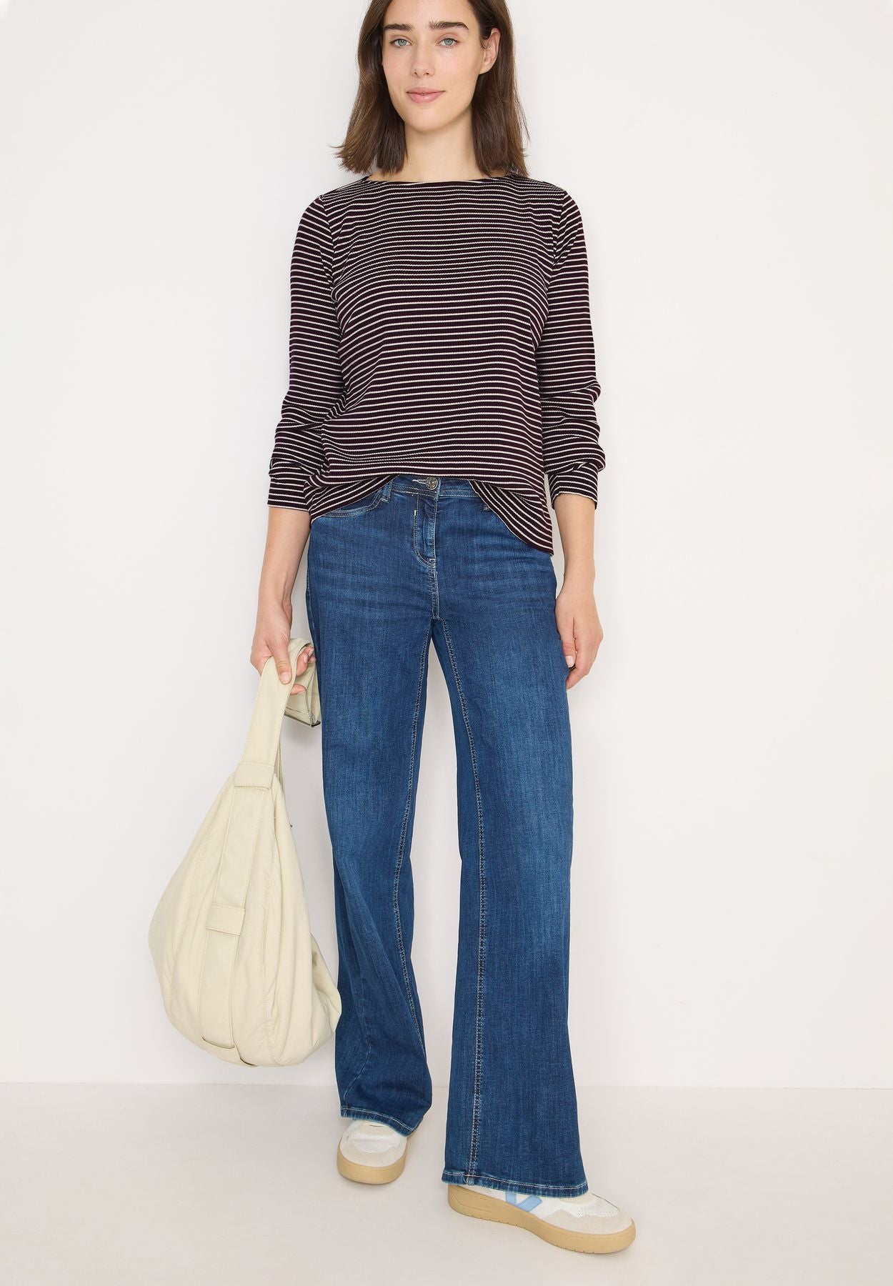 Gestreiftes Langarmshirt