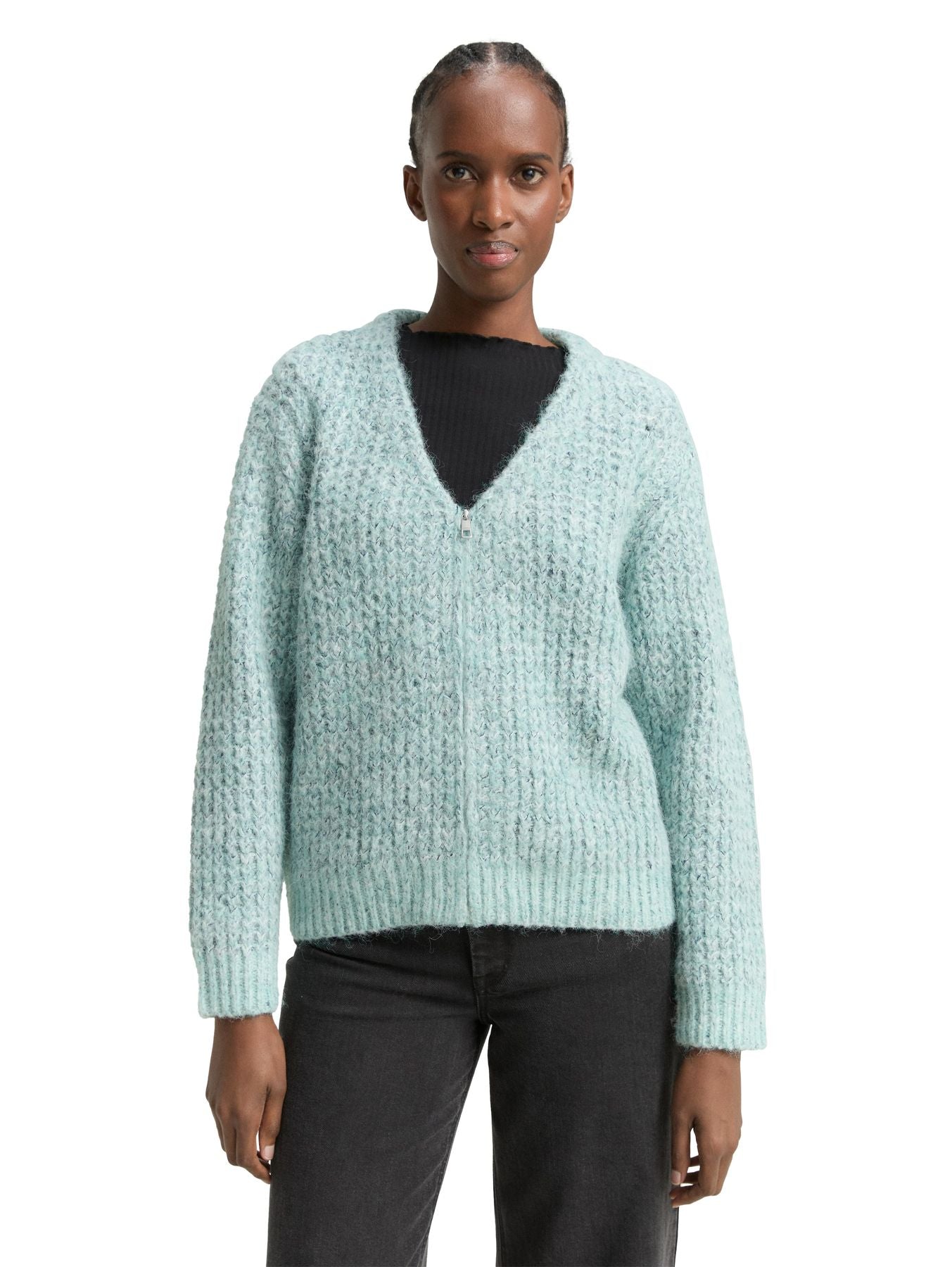 Relaxed Fit Cardigan mit Wollanteil