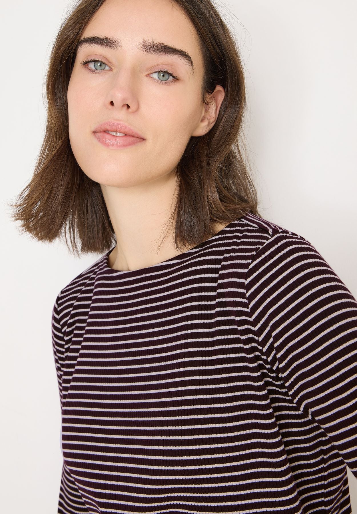 Gestreiftes Langarmshirt