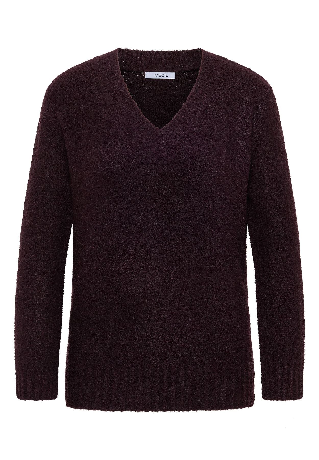 Bouclé V-Neck Pullover