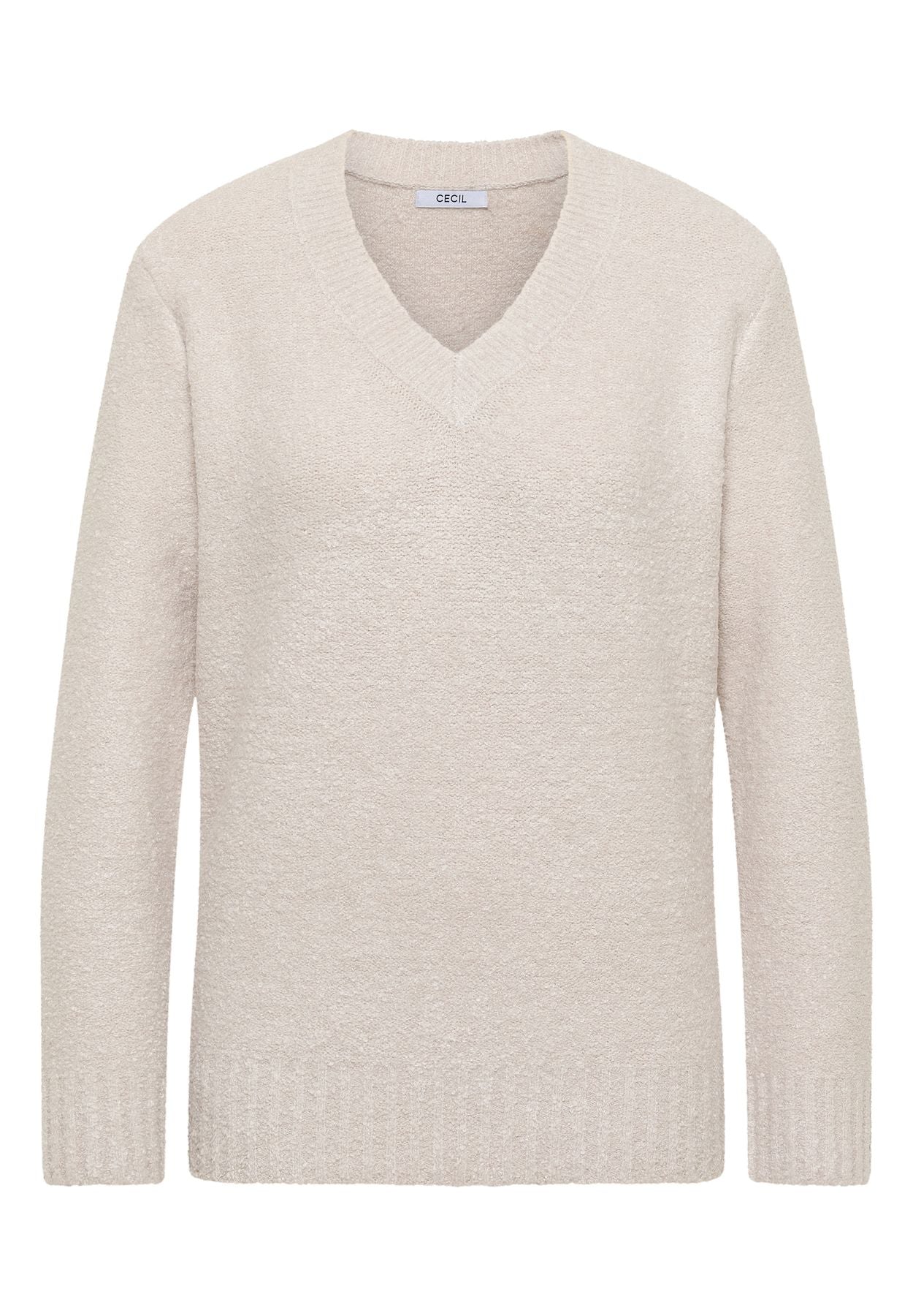 Bouclé V-Neck Pullover
