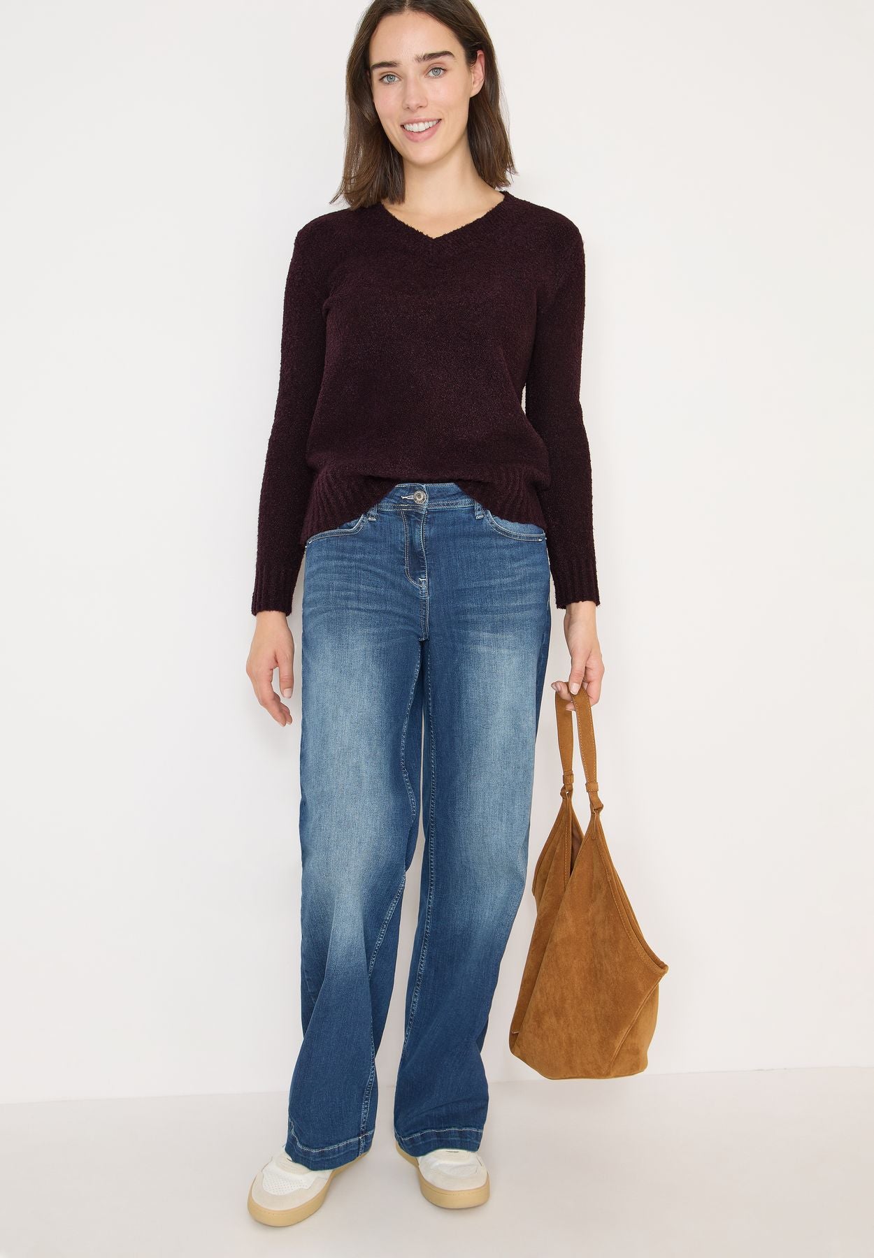 Bouclé V-Neck Pullover