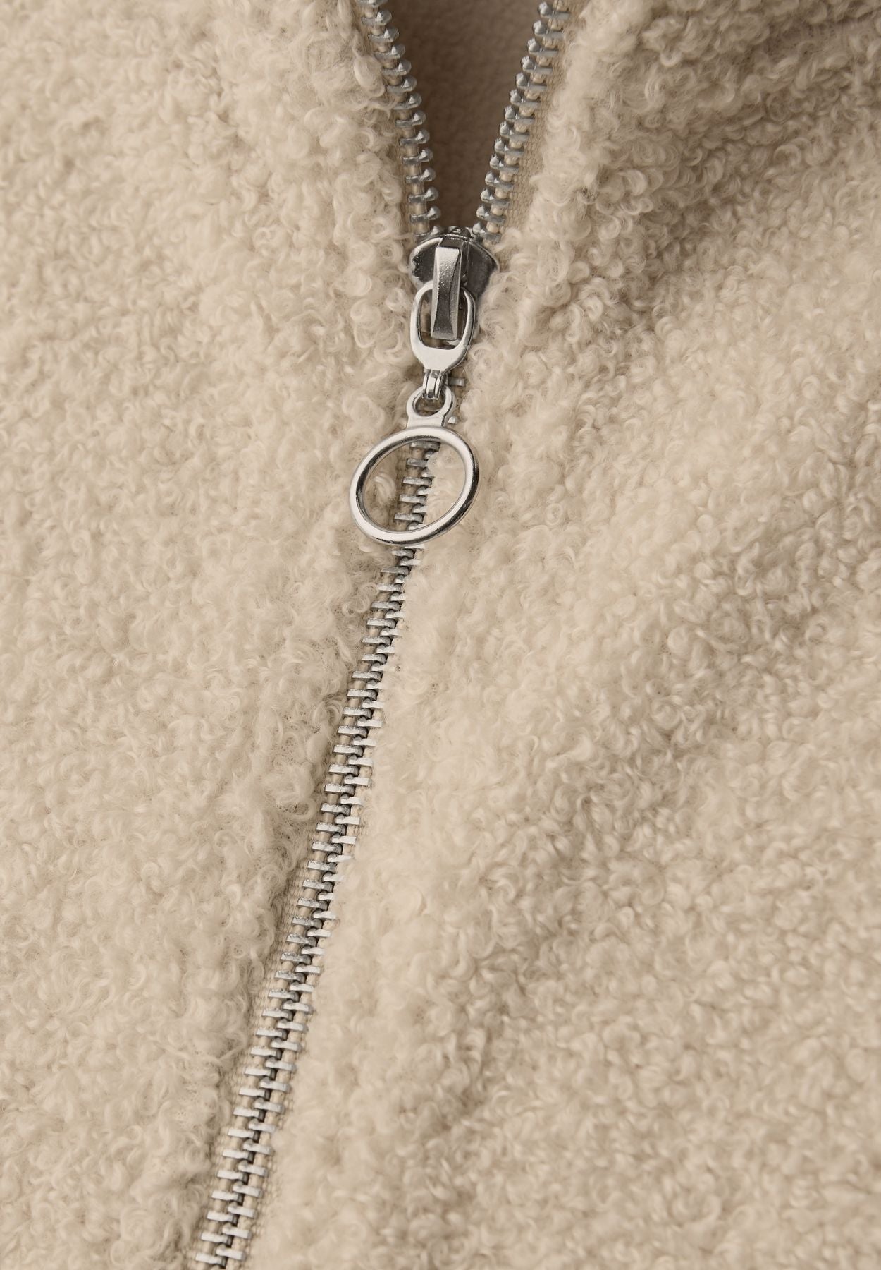 Teddy Shirt mit Zipper