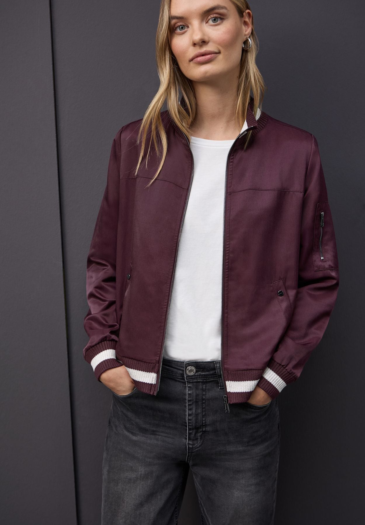 Blouson mit Collegedetails