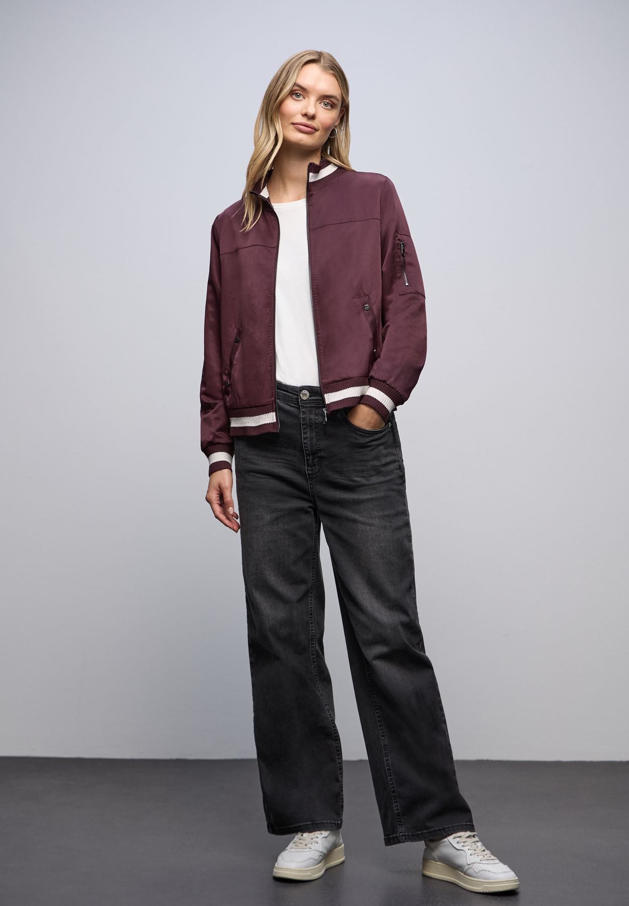 Blouson mit Collegedetails