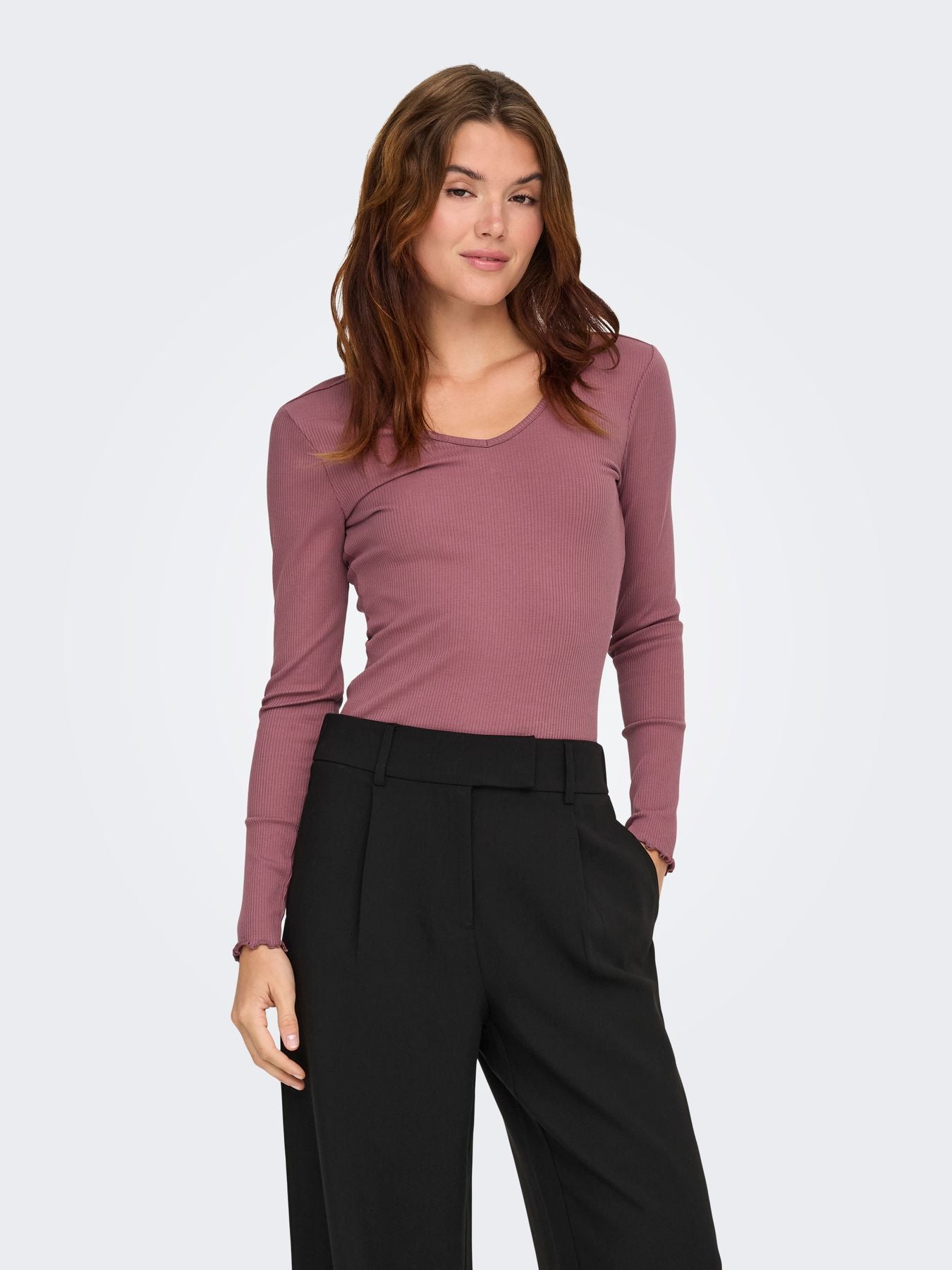 ONLINA L/S V-NECK TOP JRS