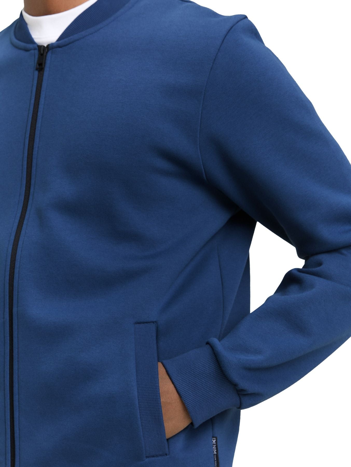 Sweatjacke mit Bomberkragen