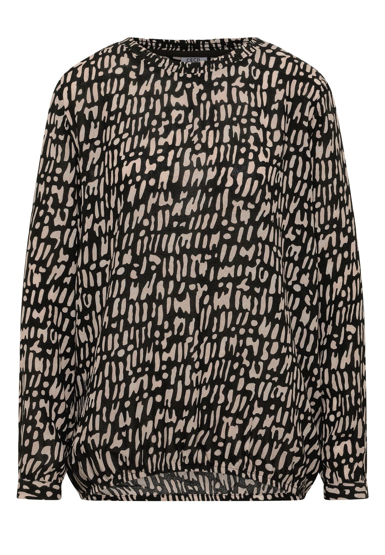 Bluse mit Smock-Ausschnitt