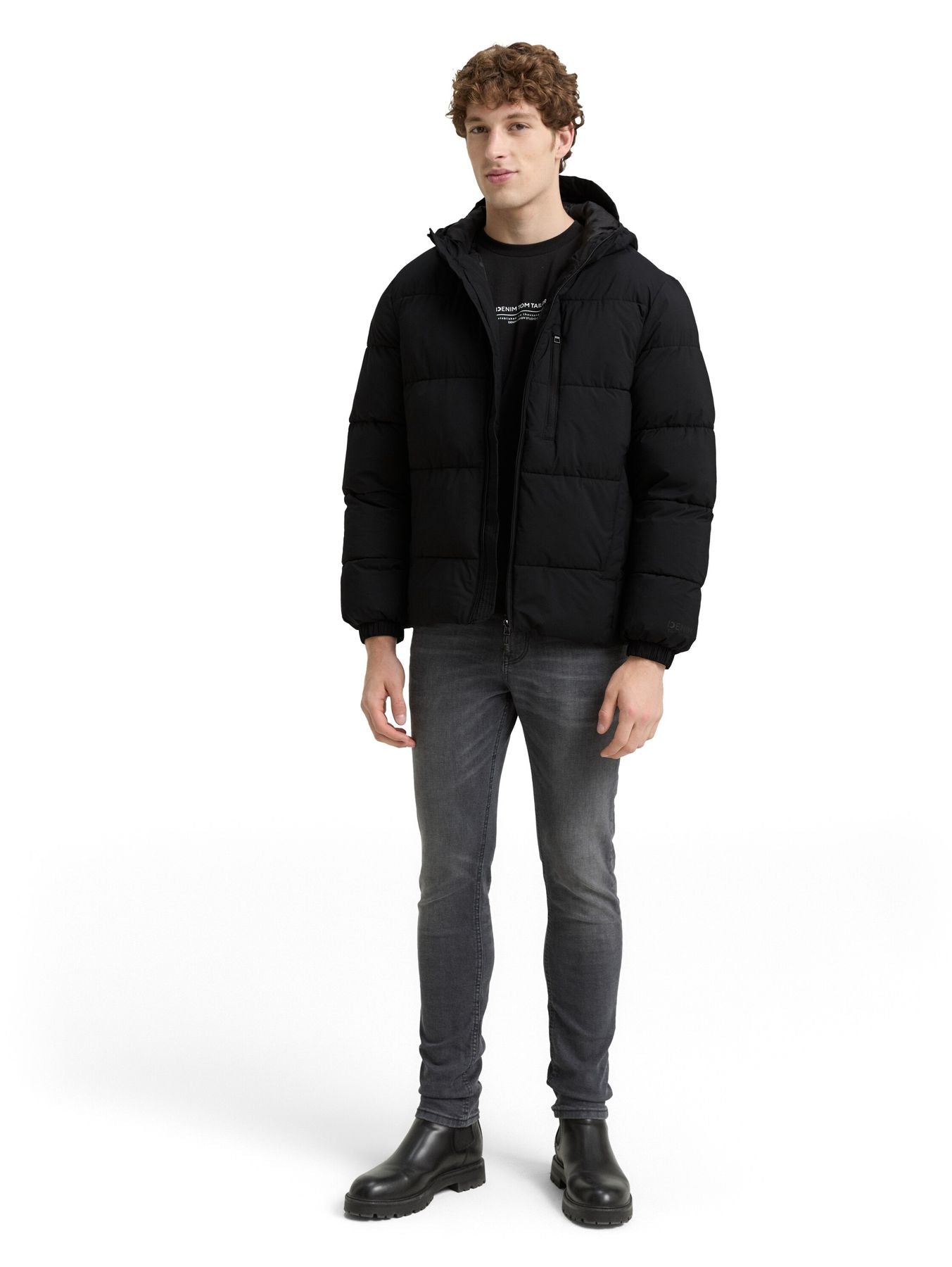 Lightweight Pufferjacke mit Kapuze