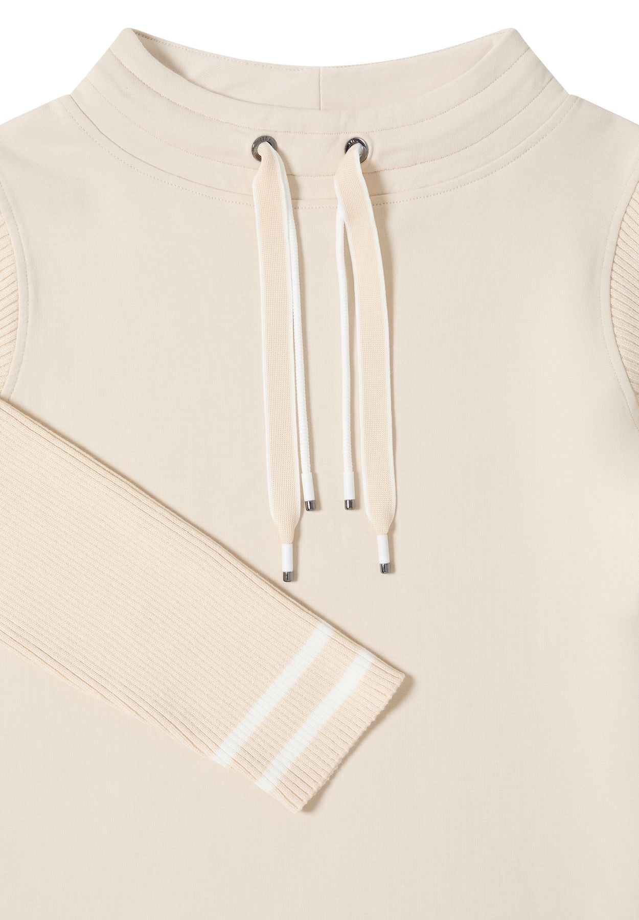 Sweatshirt mit Strickärmeln
