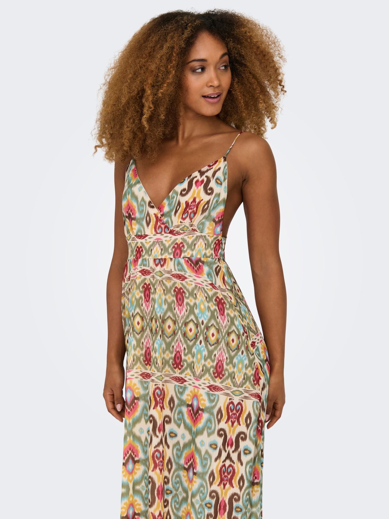 ONLASTA LIFE STRAP VNECK ANKEL DRESS WVN