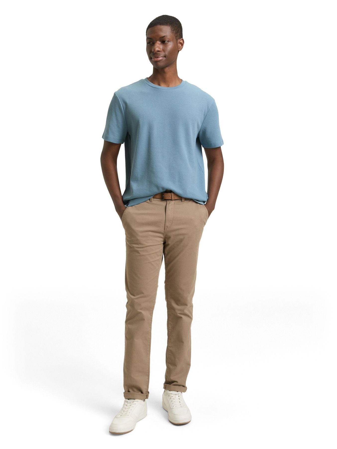 T-Shirt mit Waffelstruktur