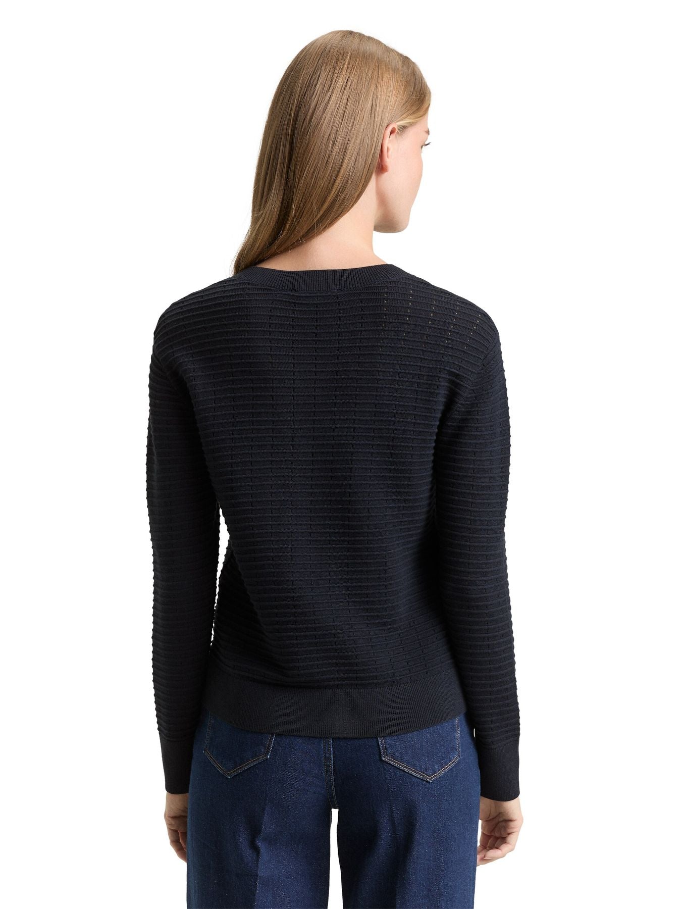 Strickpullover mit Rundhalsausschnitt