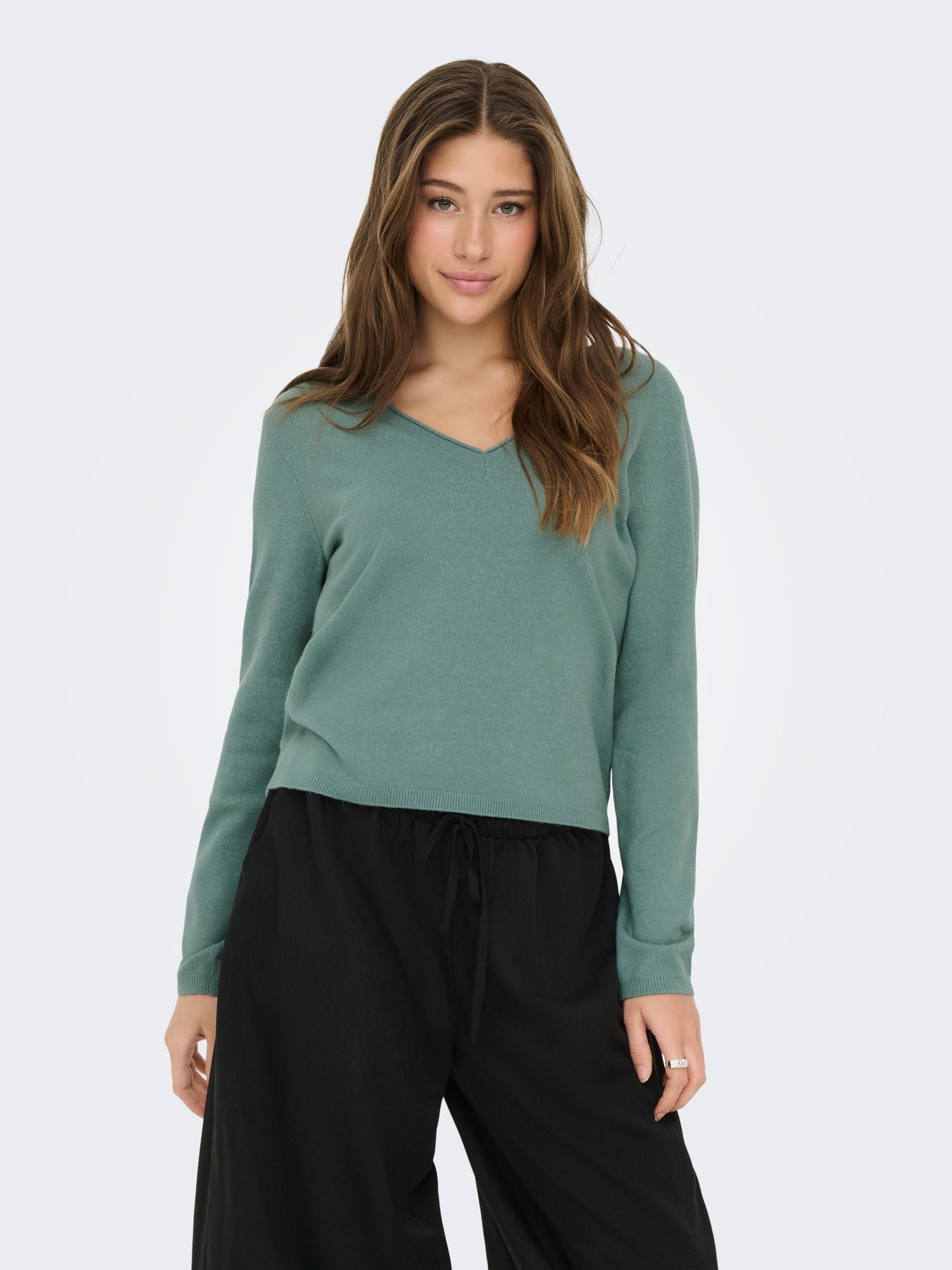ONLLOYAL LS V-NECK PULLO KNT NOOS