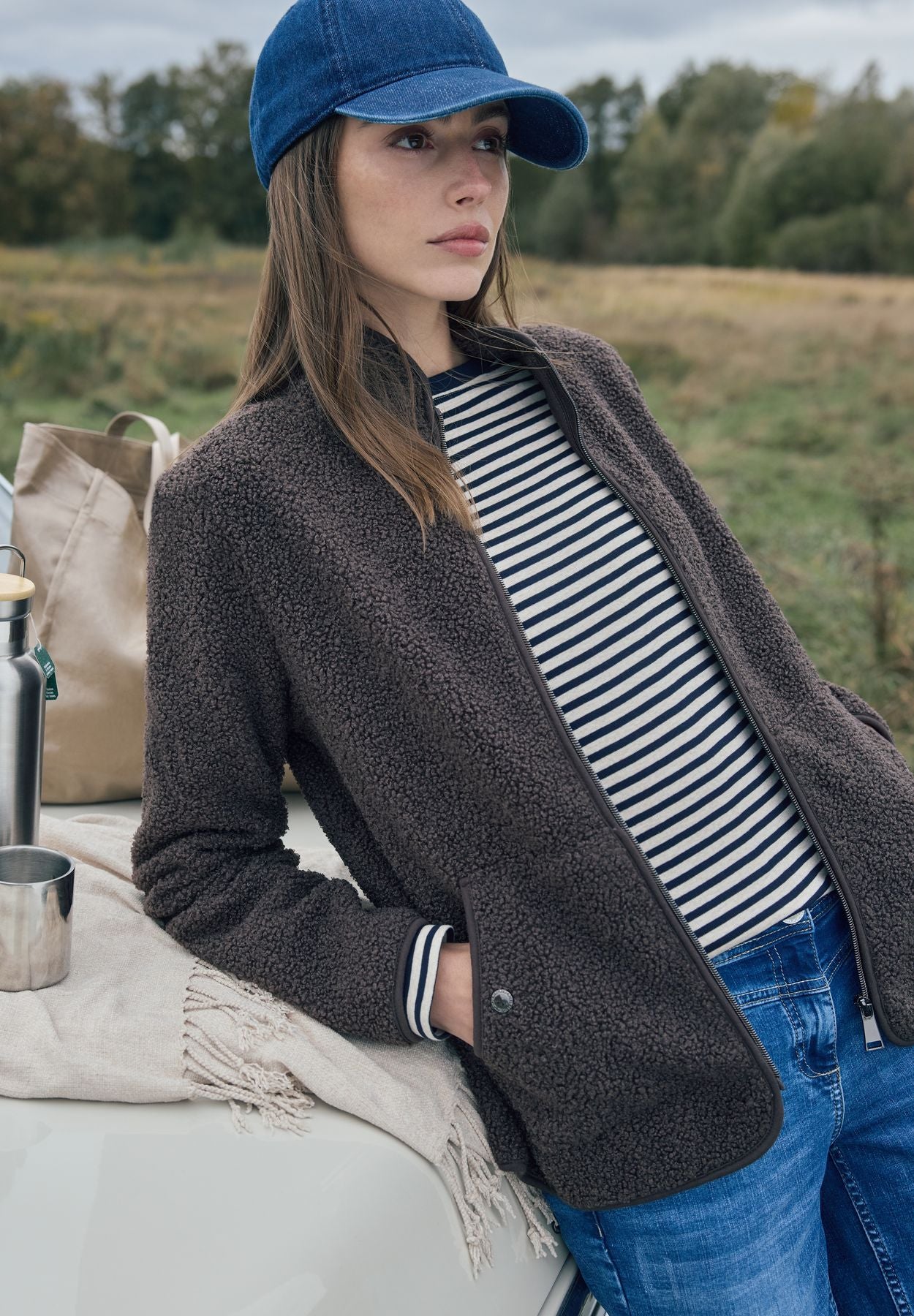 Softe Jacke mit Zipper