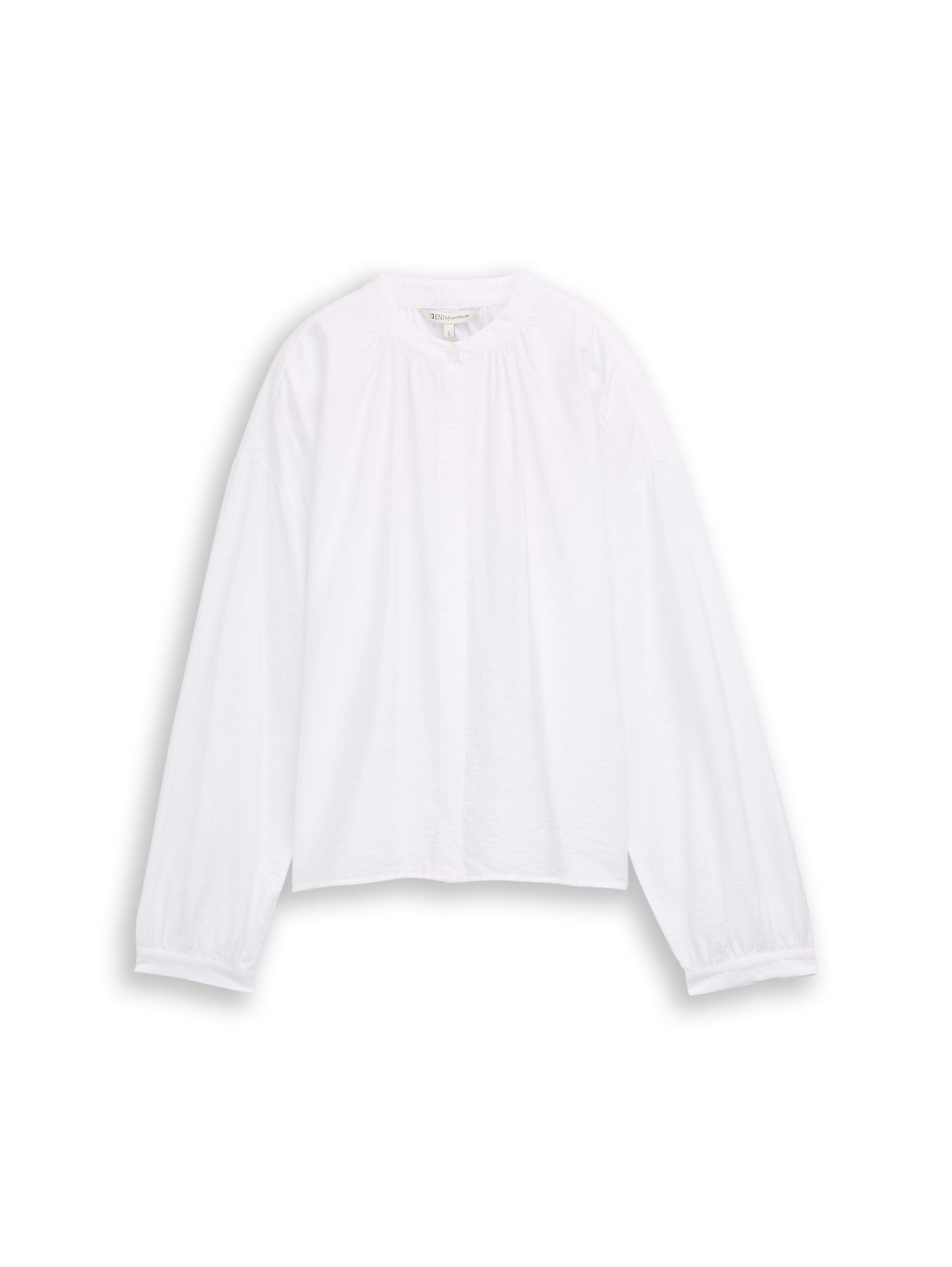 Loose Fit Bluse mit Ballonärmeln