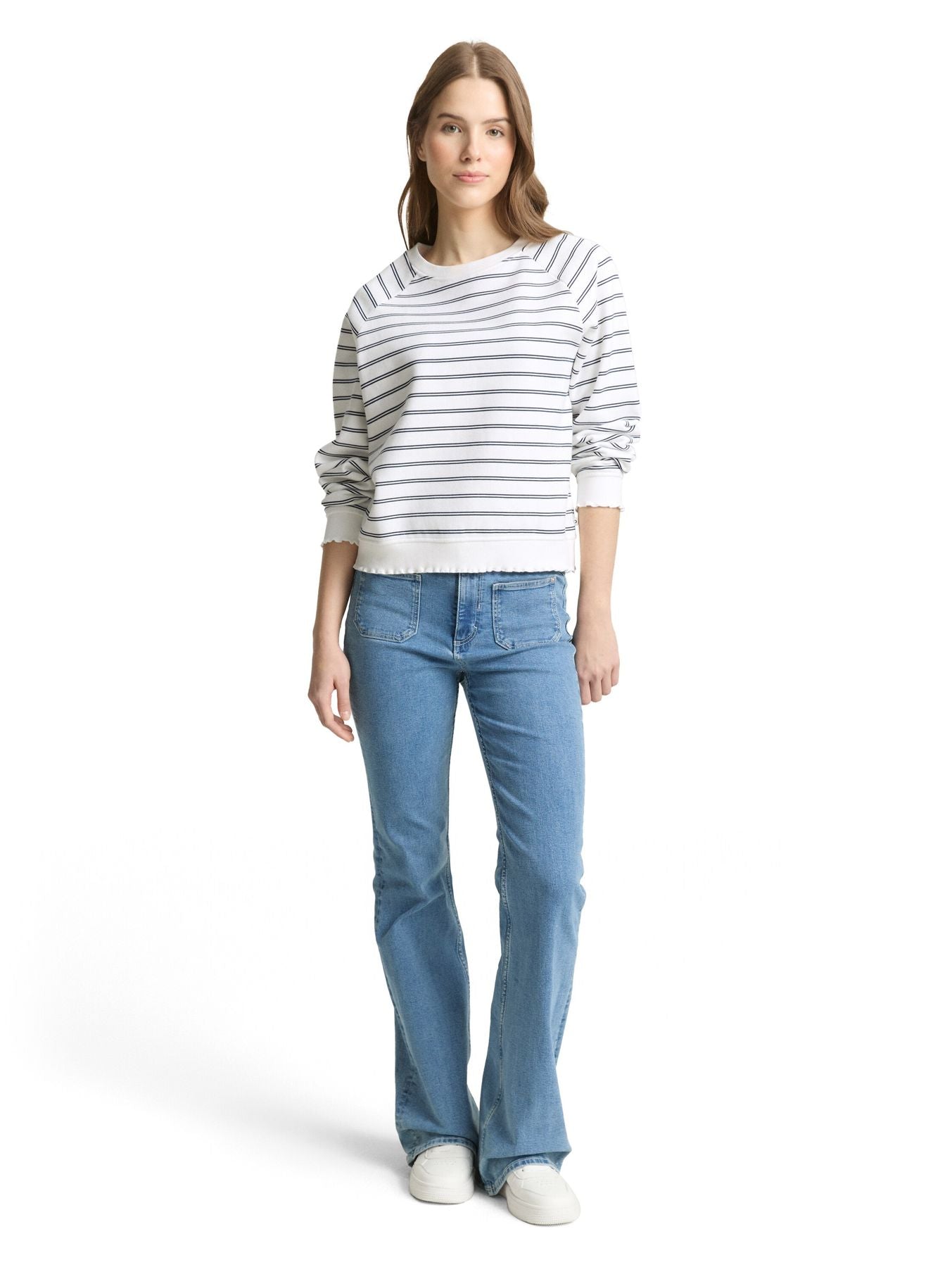 Sweatshirt mit Streifenmuster