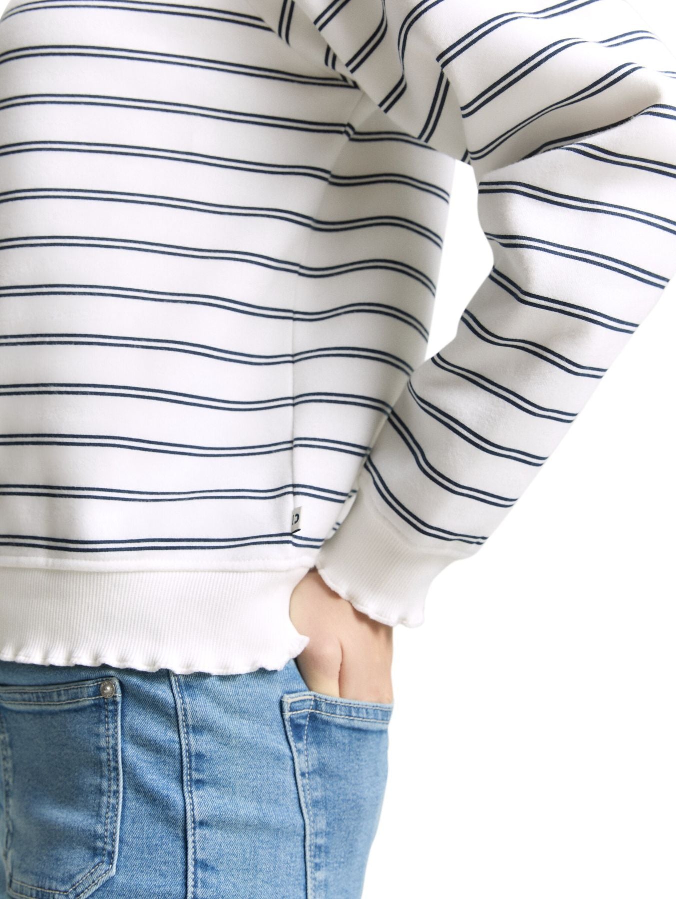 Sweatshirt mit Streifenmuster