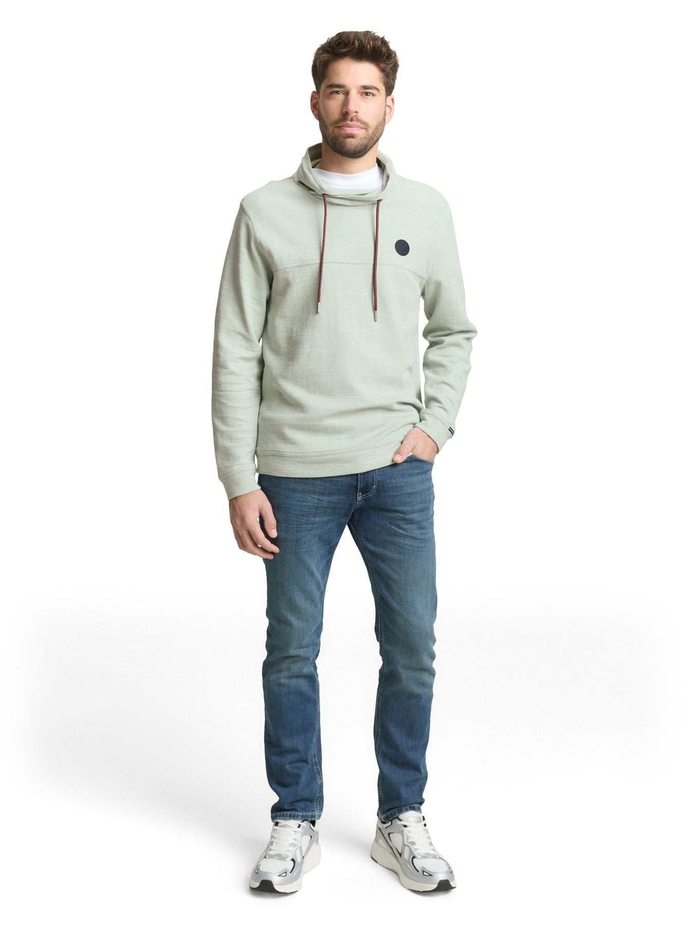 Snood Langarmshirt mit Logo-Badge