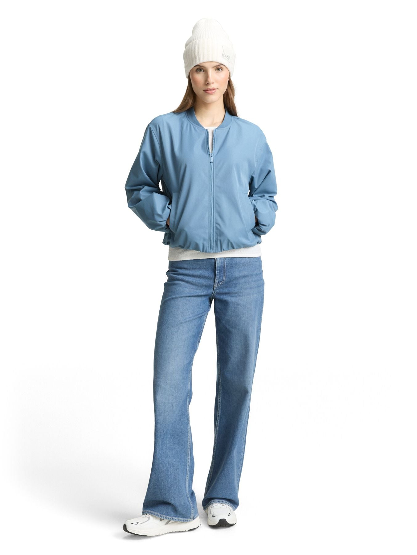 Bomberjacke aus wasserabweisendem Material